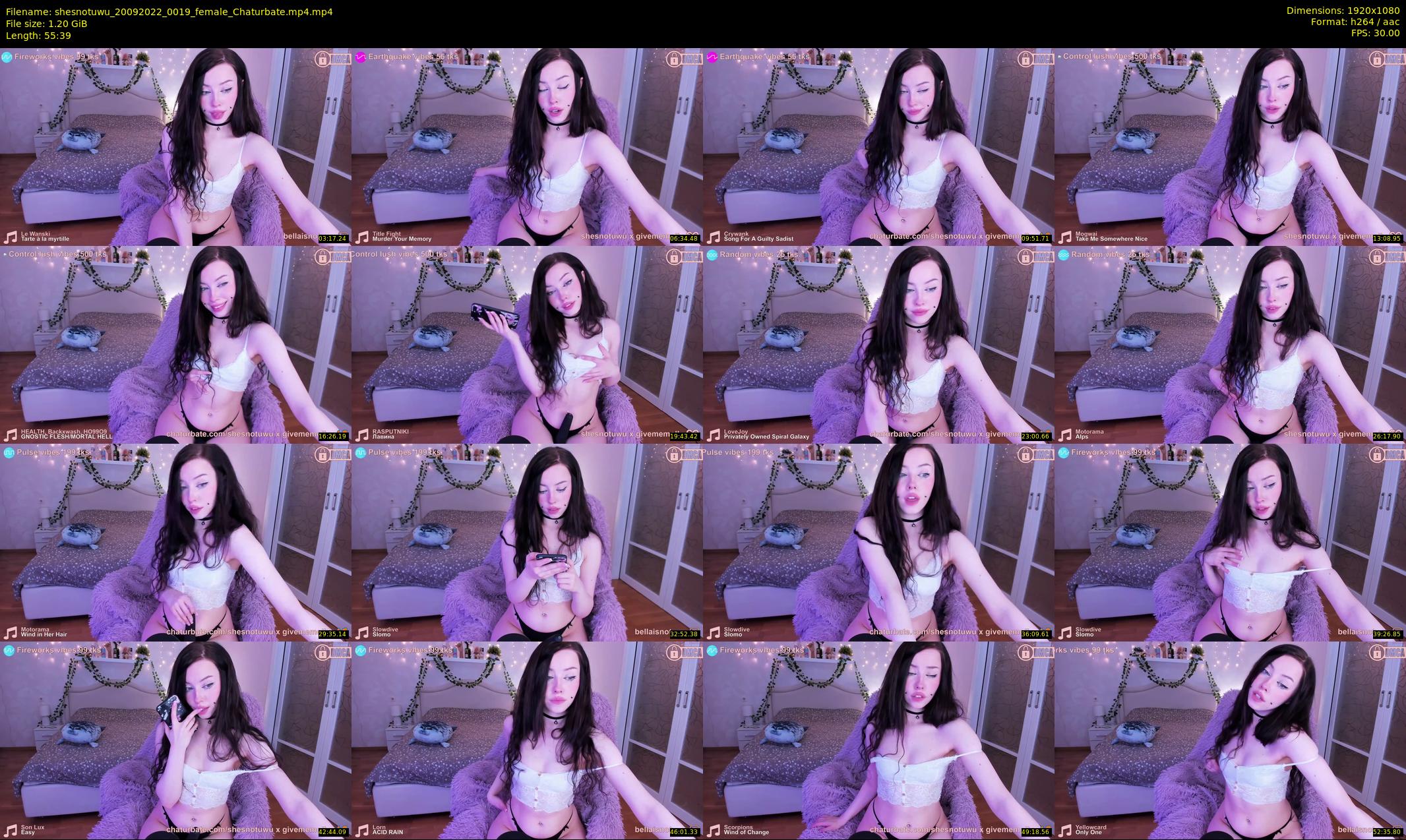 shesnotuwu — 56 minute Chaturbate female cam show recording, 1080p, Sep 20, 2022