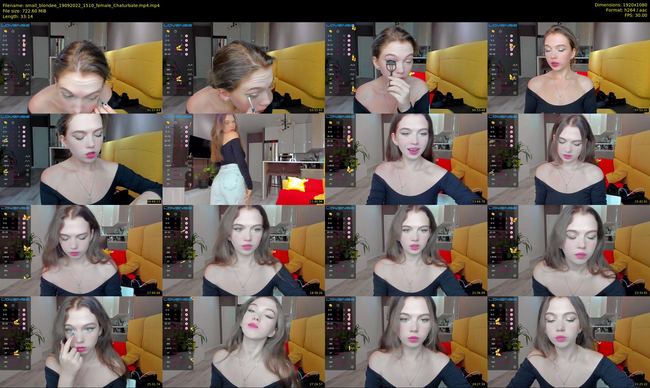 small_blondee — 34 minute Chaturbate female cam show recording, 1080p, Sep 19, 2022