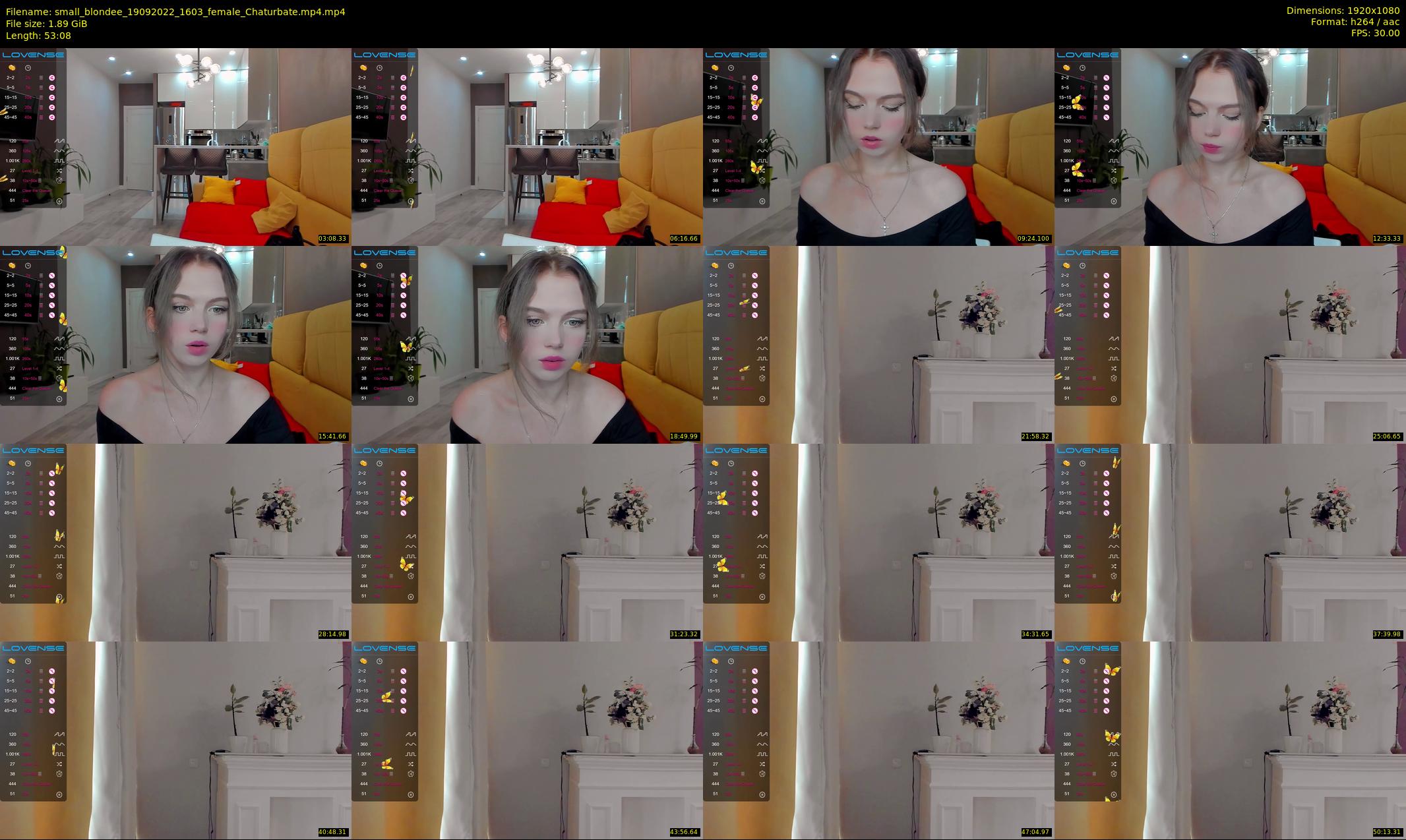 small_blondee — 54 minute Chaturbate female cam show recording, 1080p, Sep 19, 2022