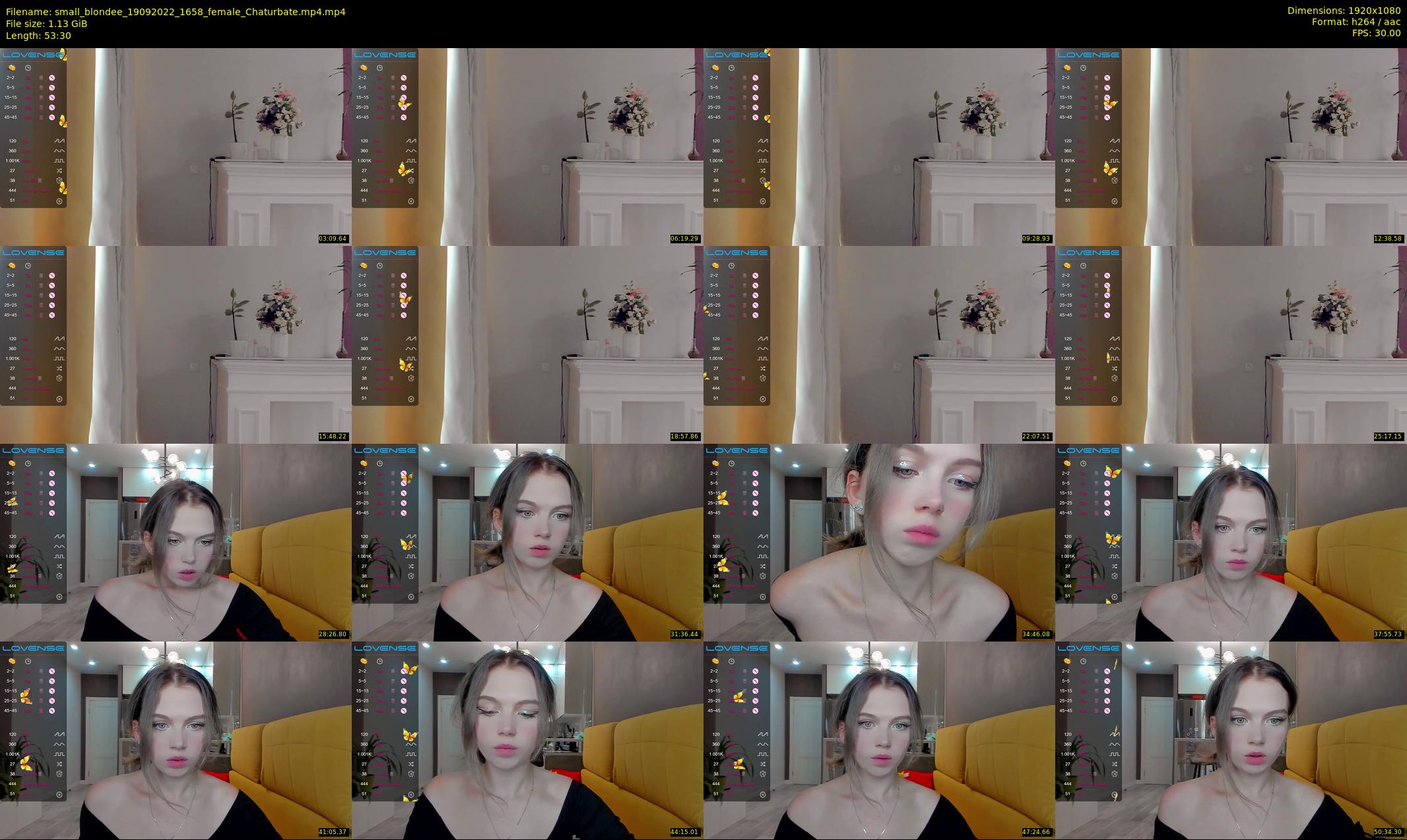 small_blondee — 54 minute Chaturbate female cam show recording, 1080p, Sep 19, 2022