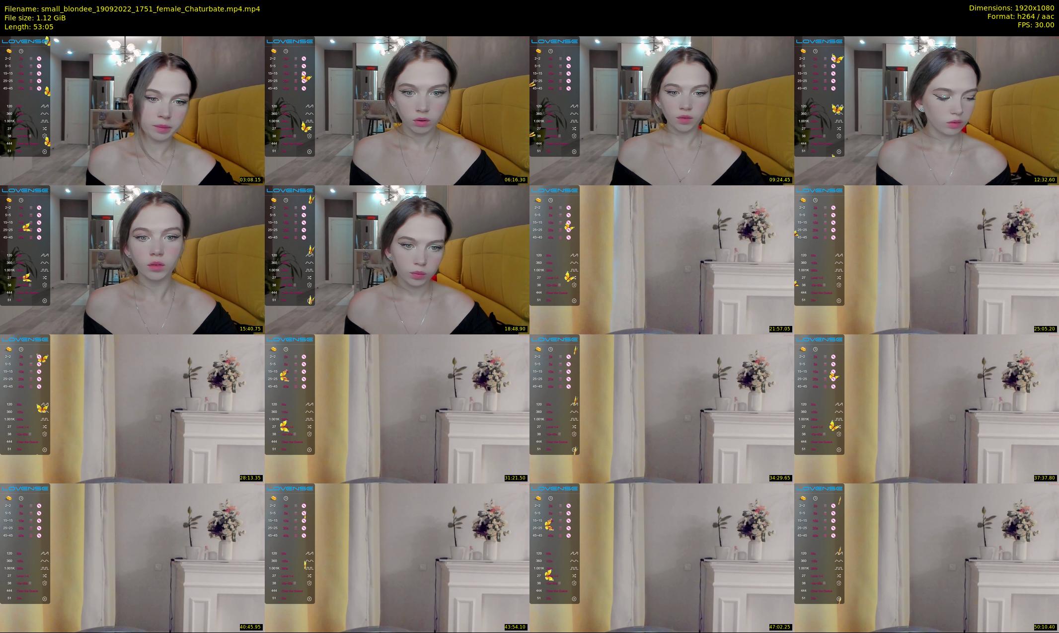 small_blondee — 54 minute Chaturbate female cam show recording, 1080p, Sep 19, 2022