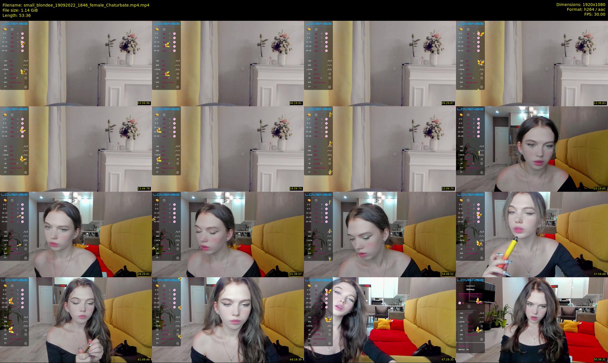 small_blondee — 54 minute Chaturbate female cam show recording, 1080p, Sep 19, 2022