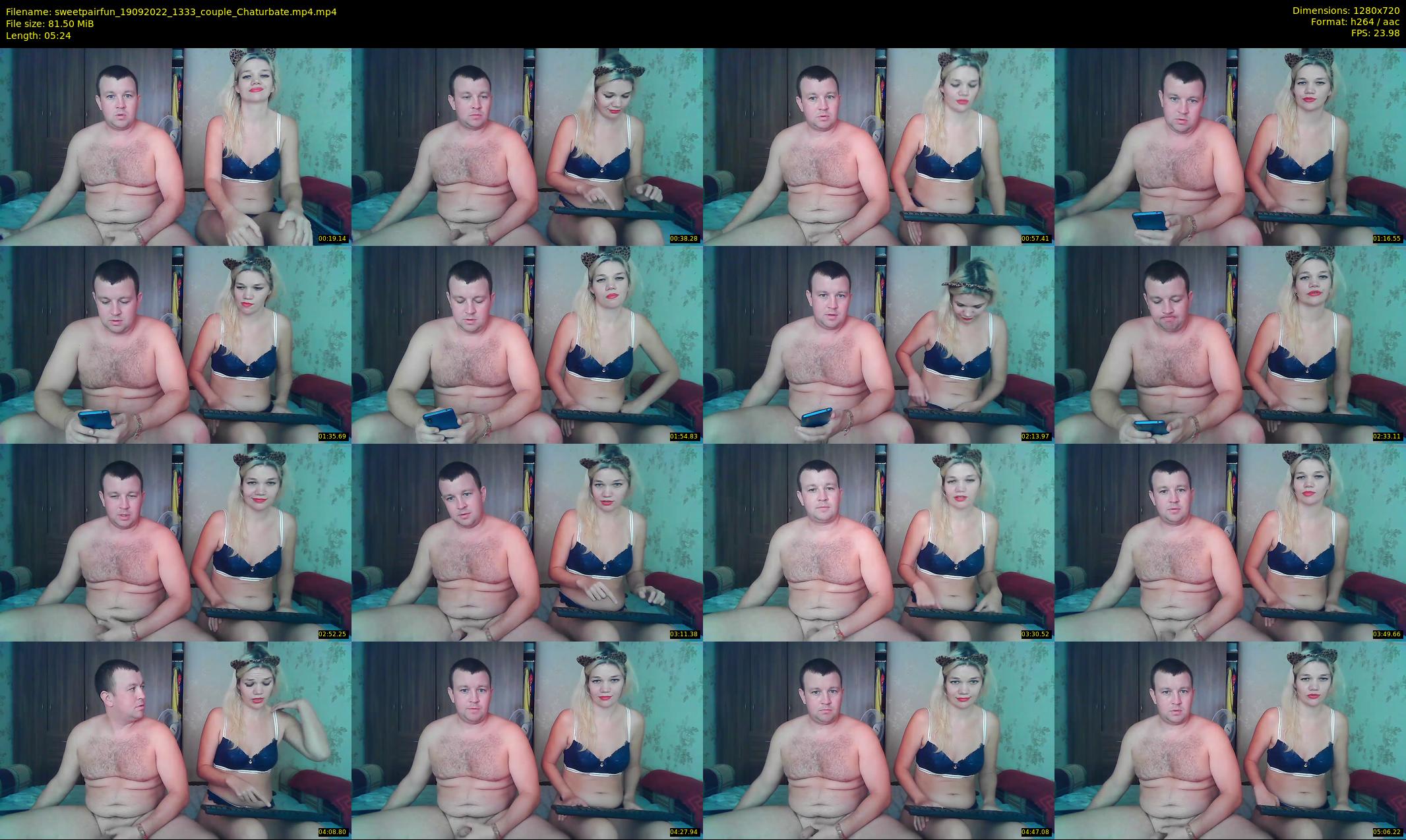 sweetpairfun — 6 minute Chaturbate couple cam show recording, 720p, Sep 19, 2022