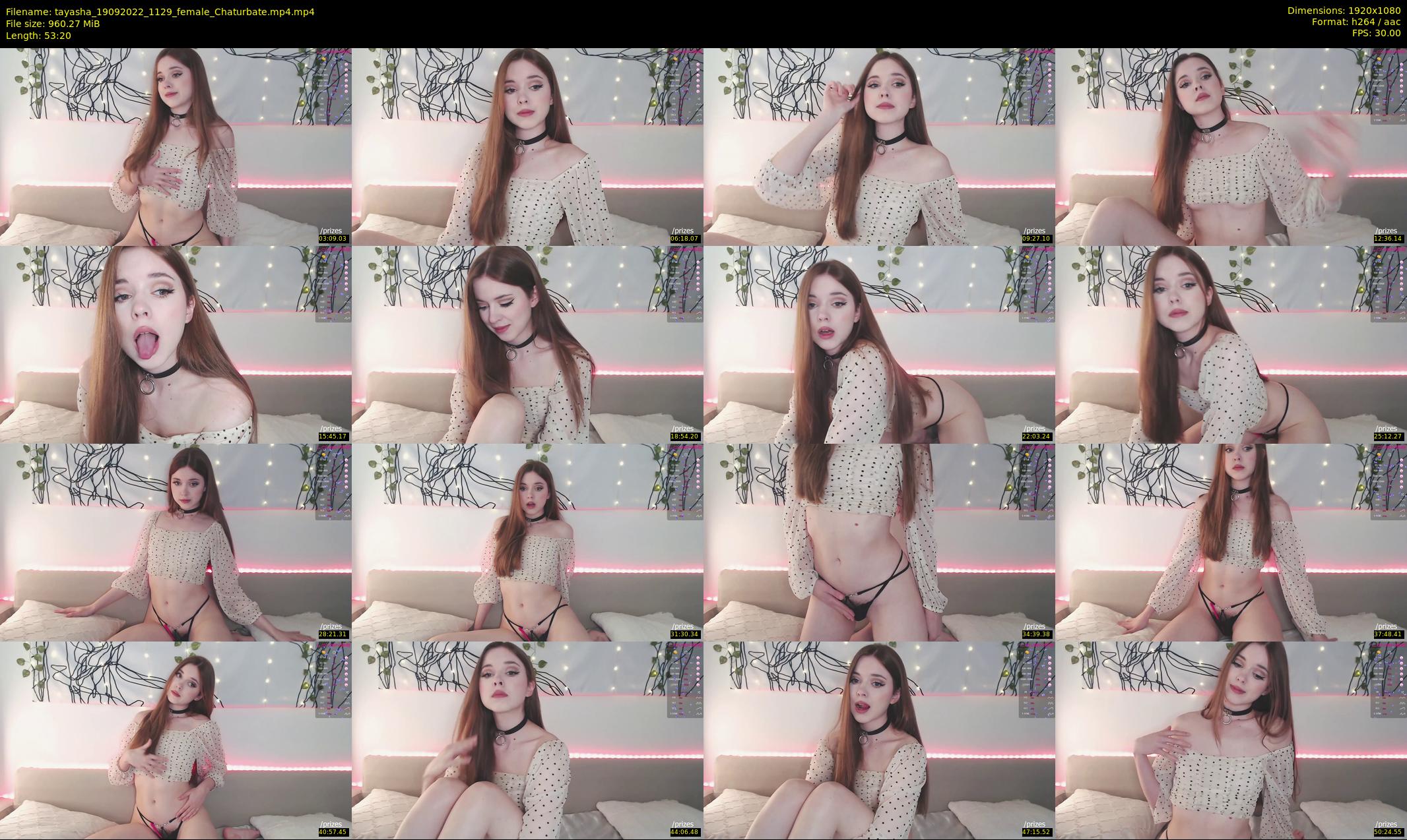 tayasha — 54 minute Chaturbate female cam show recording, 1080p, Sep 19, 2022