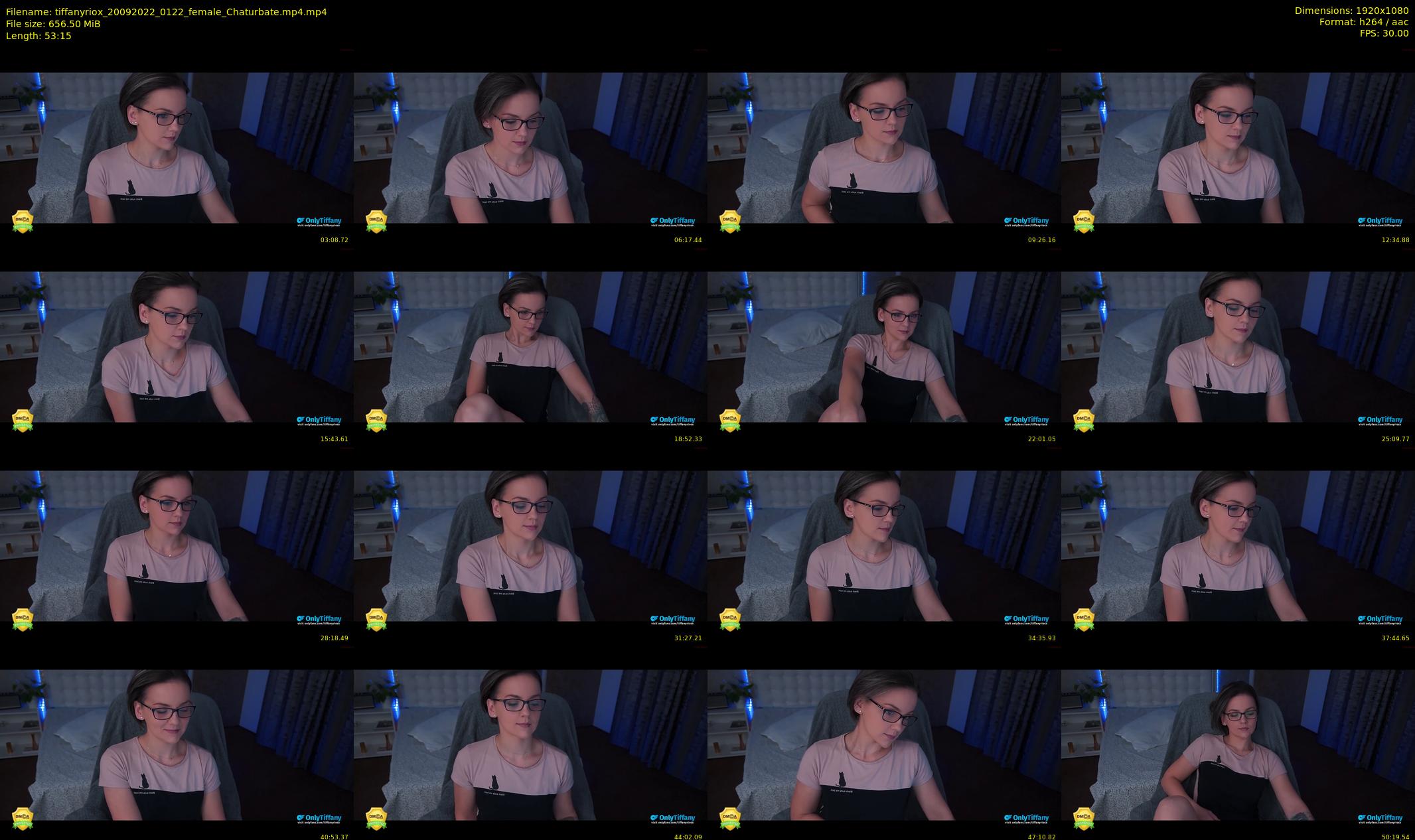 tiffanyriox — 54 minute Chaturbate female cam show recording, 1080p, Sep 20, 2022