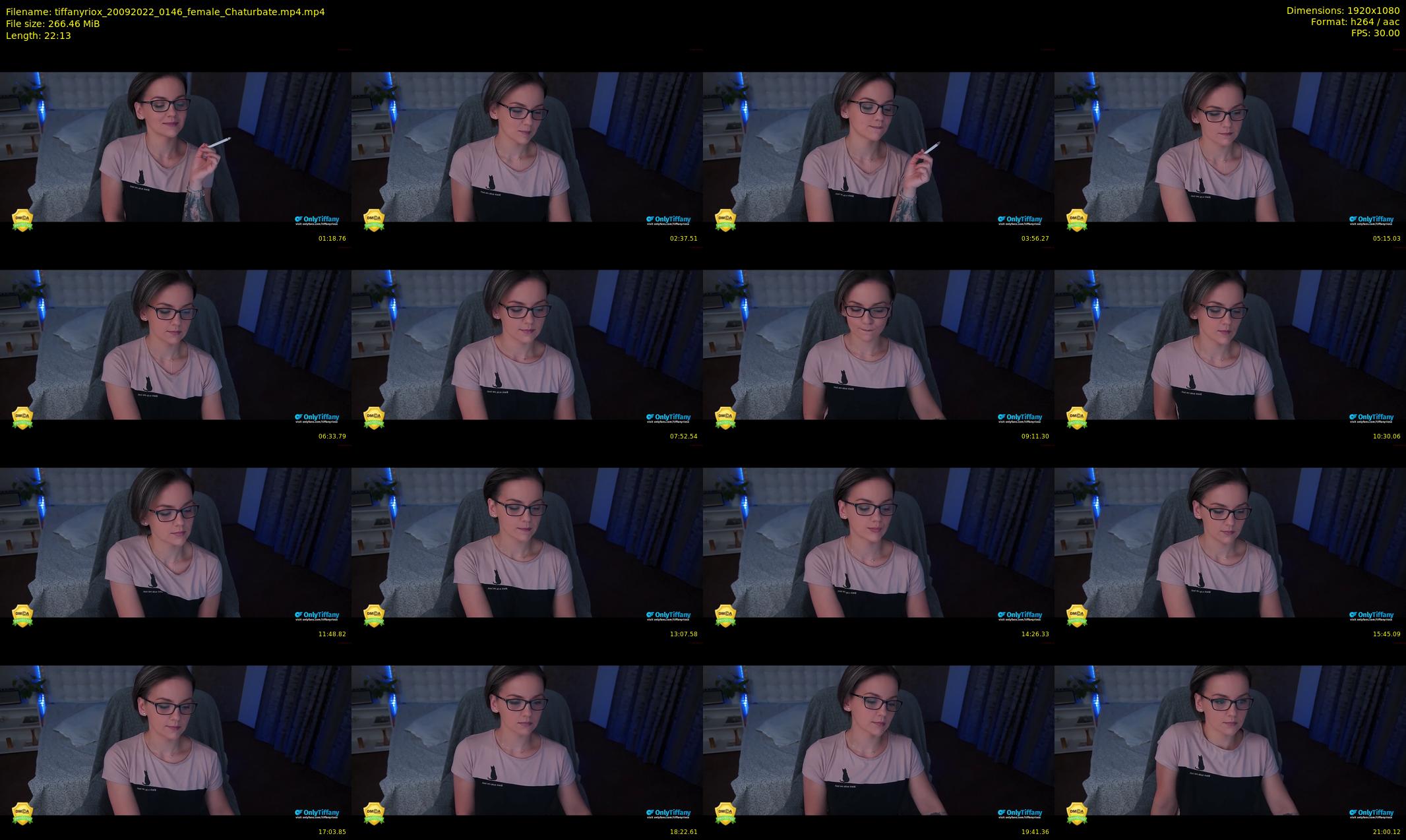 tiffanyriox — 23 minute Chaturbate female cam show recording, 1080p, Sep 20, 2022