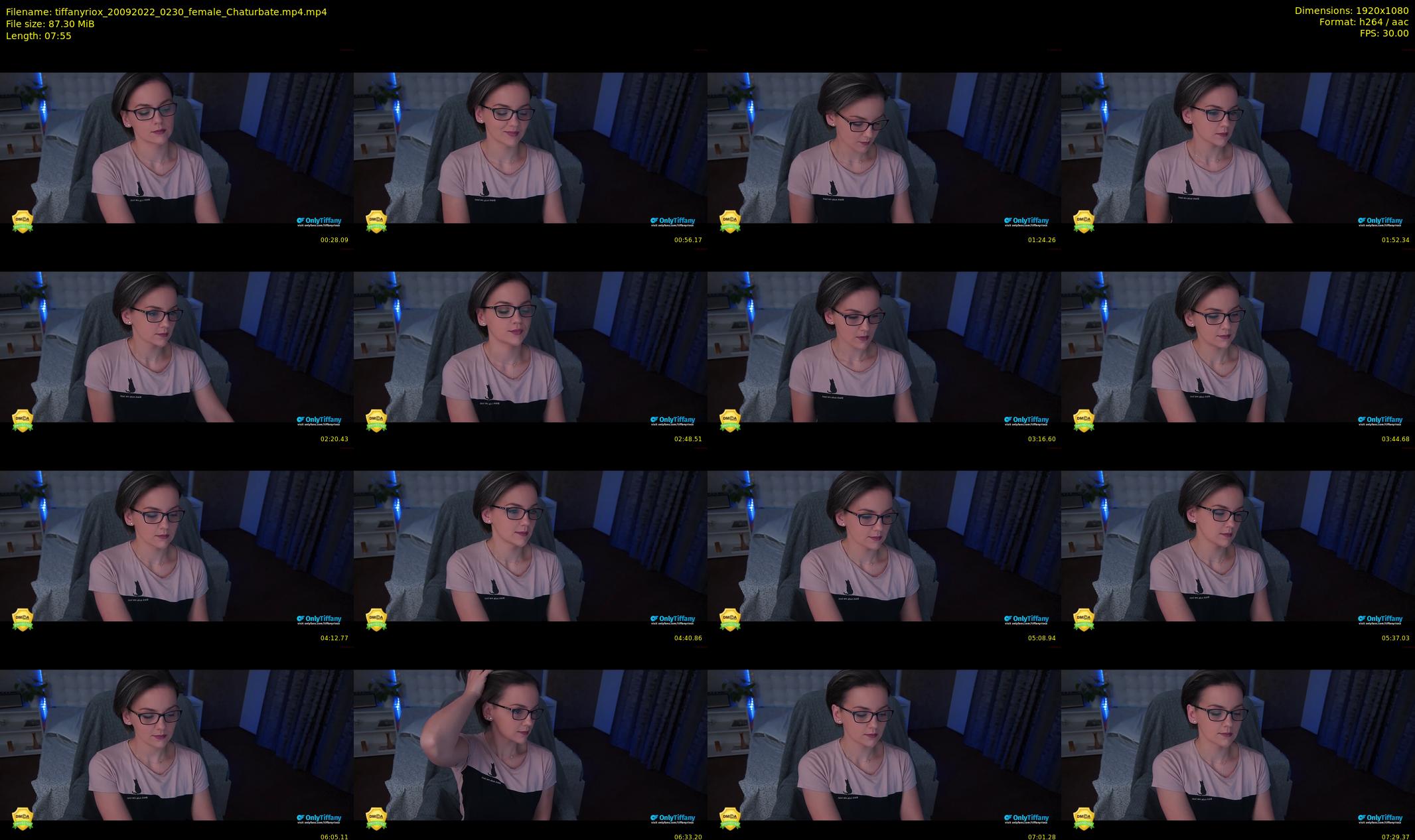 tiffanyriox — 8 minute Chaturbate female cam show recording, 1080p, Sep 20, 2022