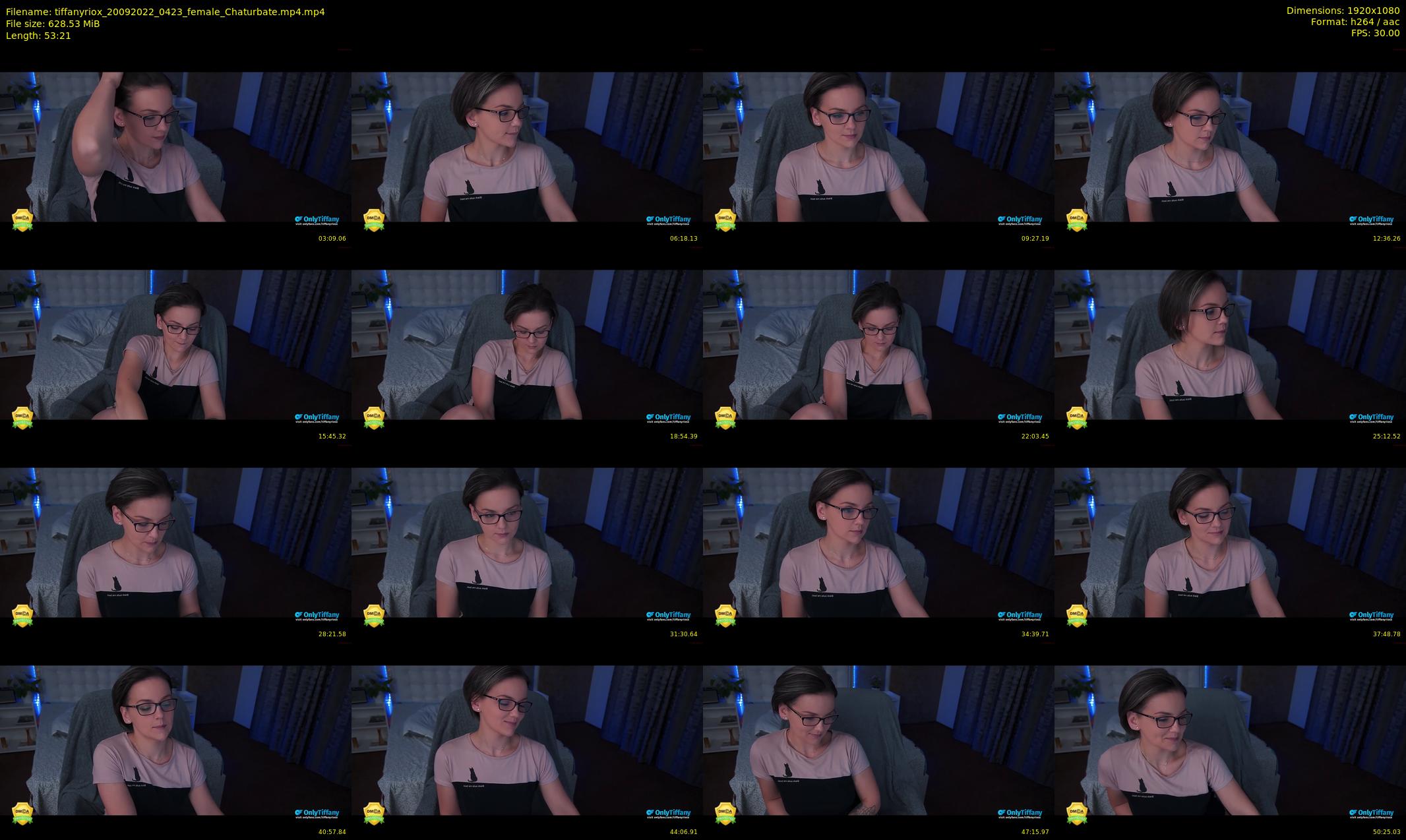 tiffanyriox — 54 minute Chaturbate female cam show recording, 1080p, Sep 20, 2022