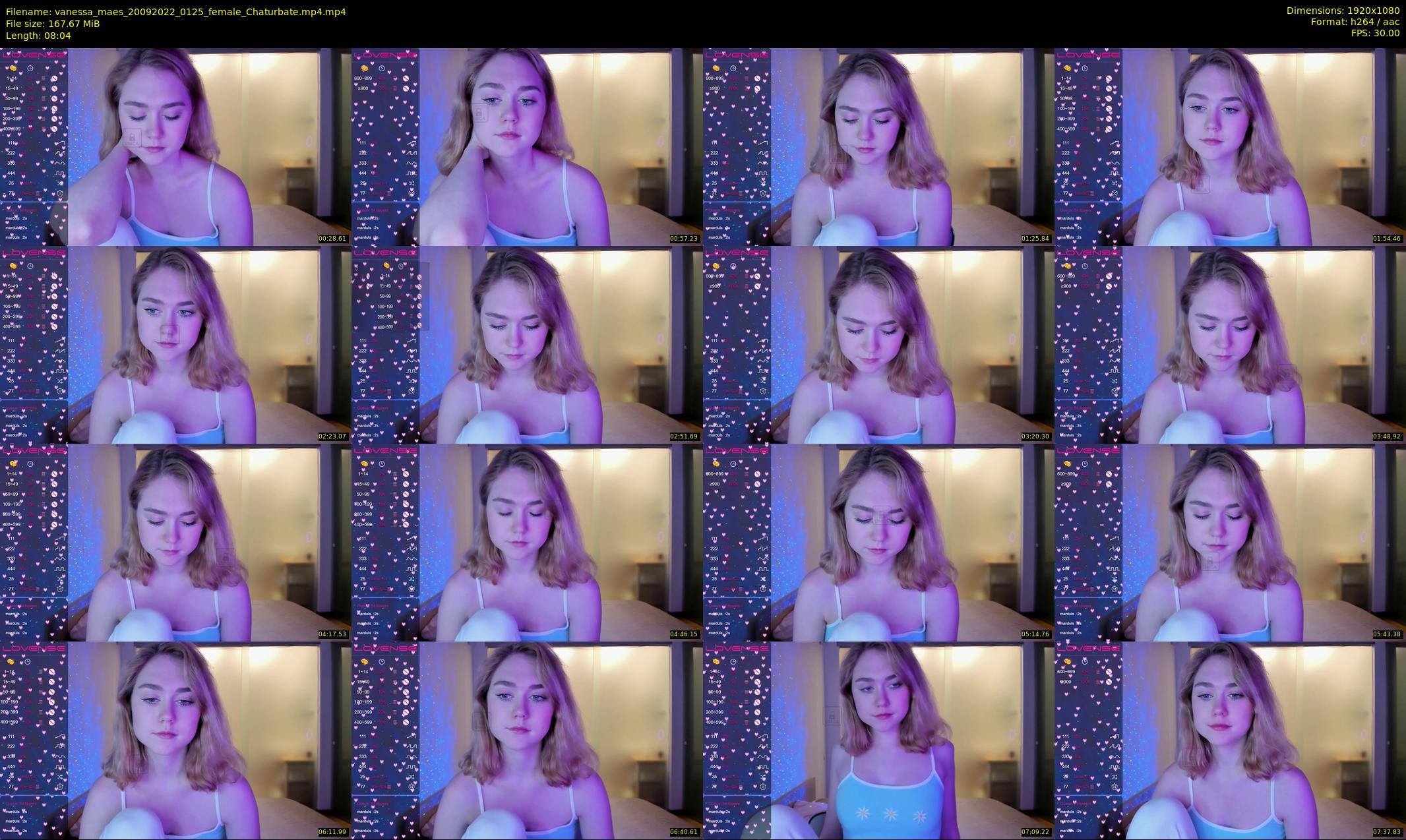 vanessa_maes — 9 minute Chaturbate female cam show recording, 1080p, Sep 20, 2022