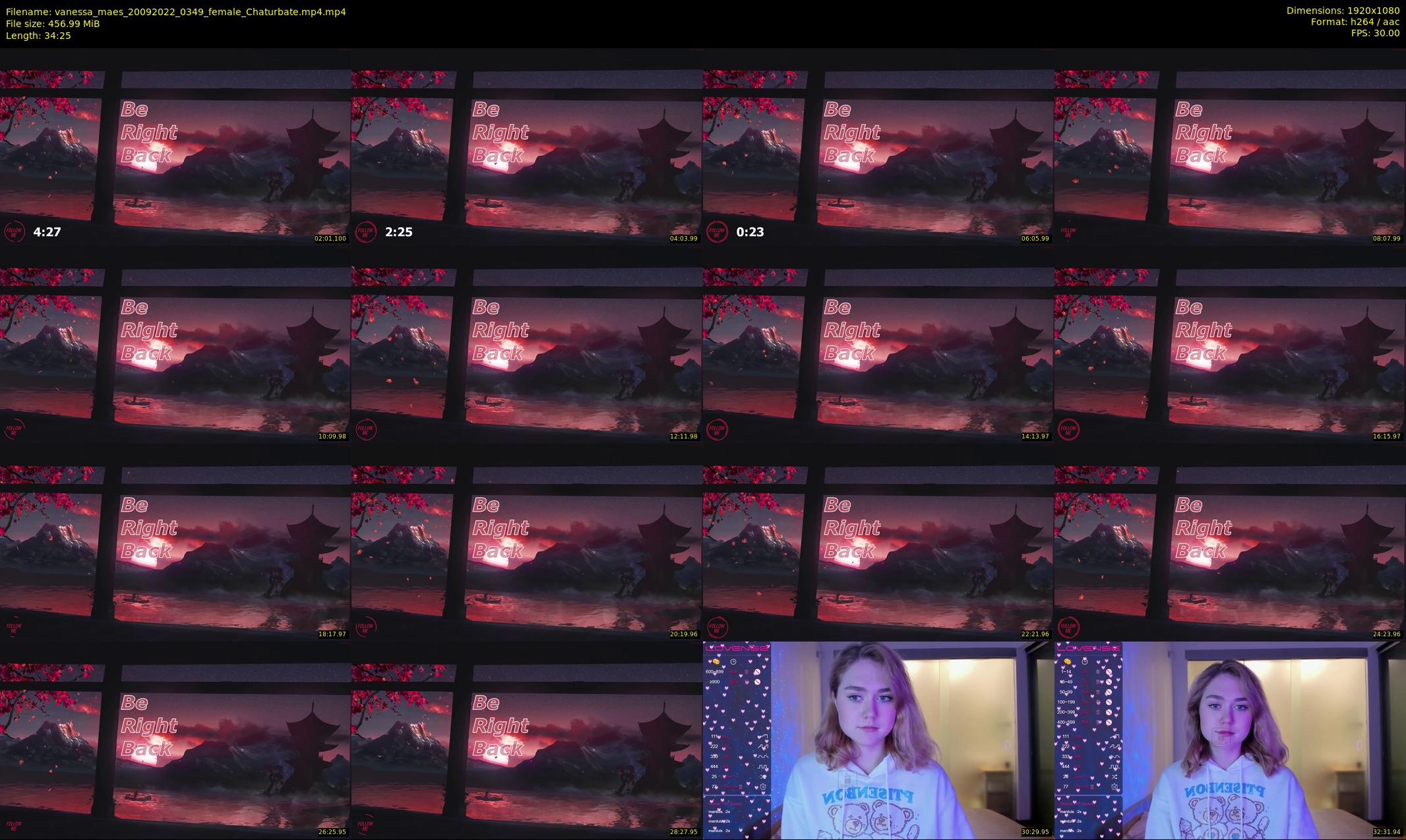 vanessa_maes — 35 minute Chaturbate female cam show recording, 1080p, Sep 20, 2022