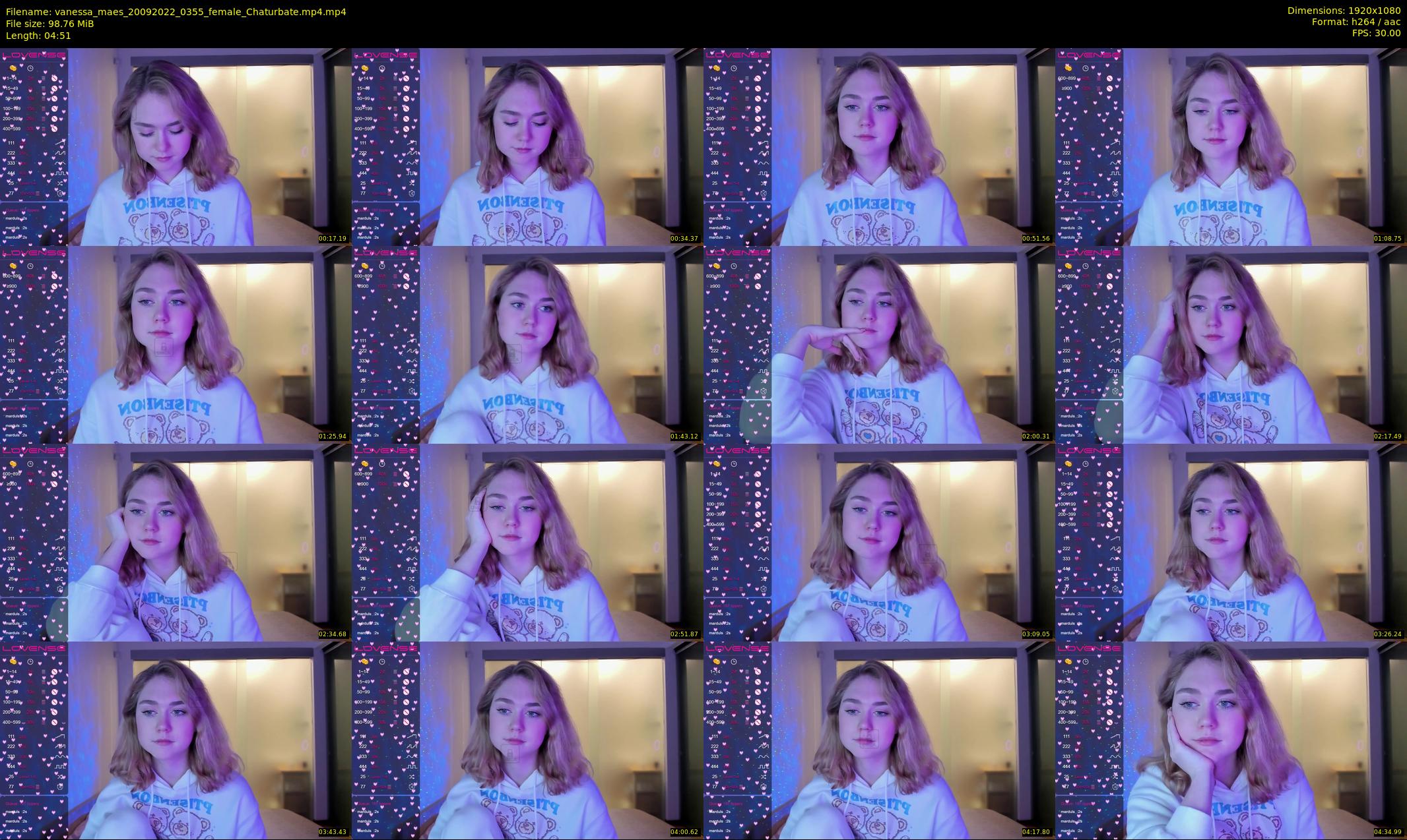 vanessa_maes — 5 minute Chaturbate female cam show recording, 1080p, Sep 20, 2022