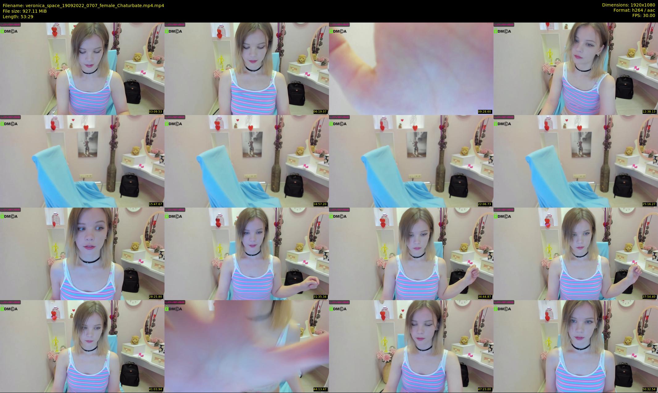 veronica_space — 54 minute Chaturbate female cam show recording, 1080p, Sep 19, 2022