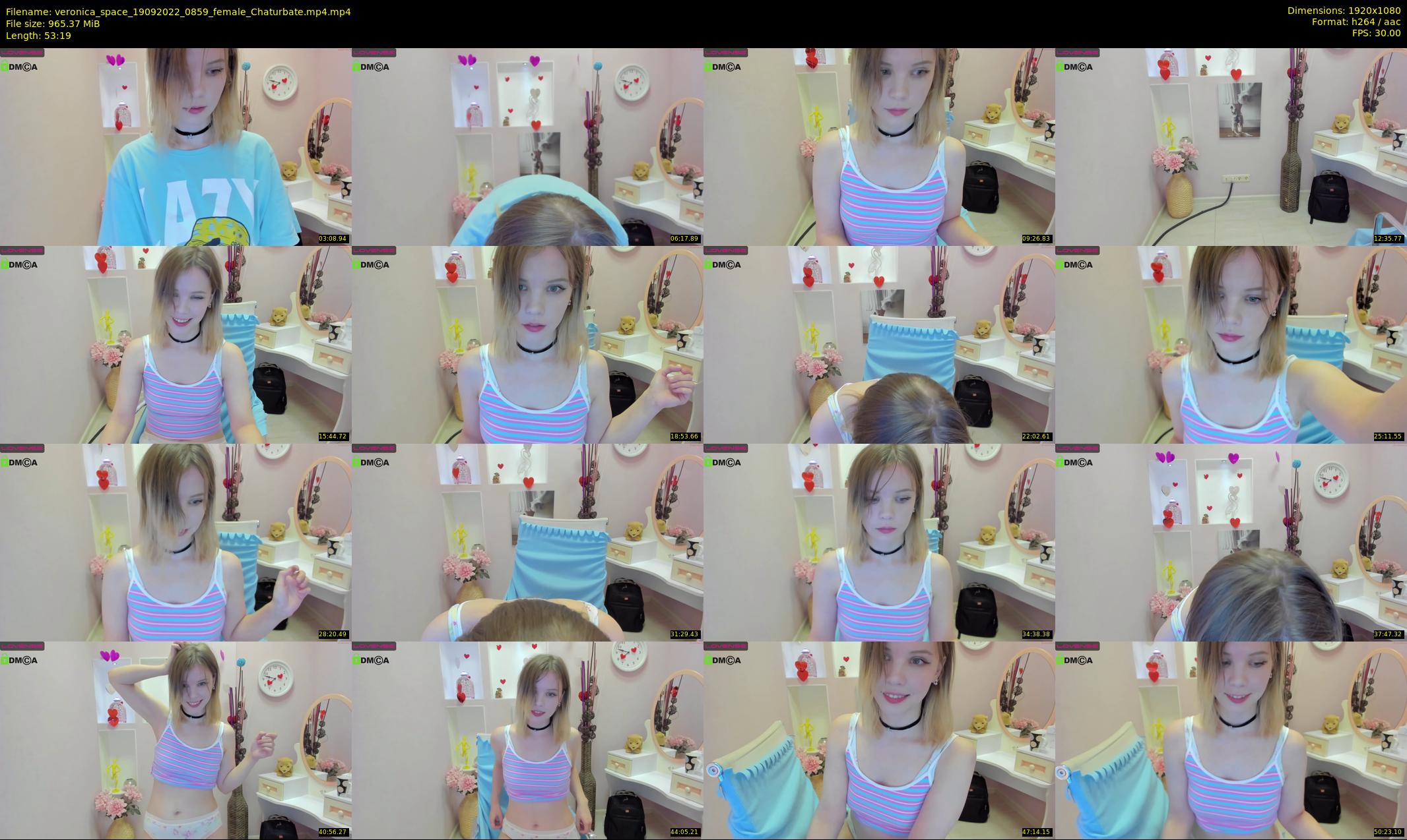 veronica_space — 54 minute Chaturbate female cam show recording, 1080p, Sep 19, 2022