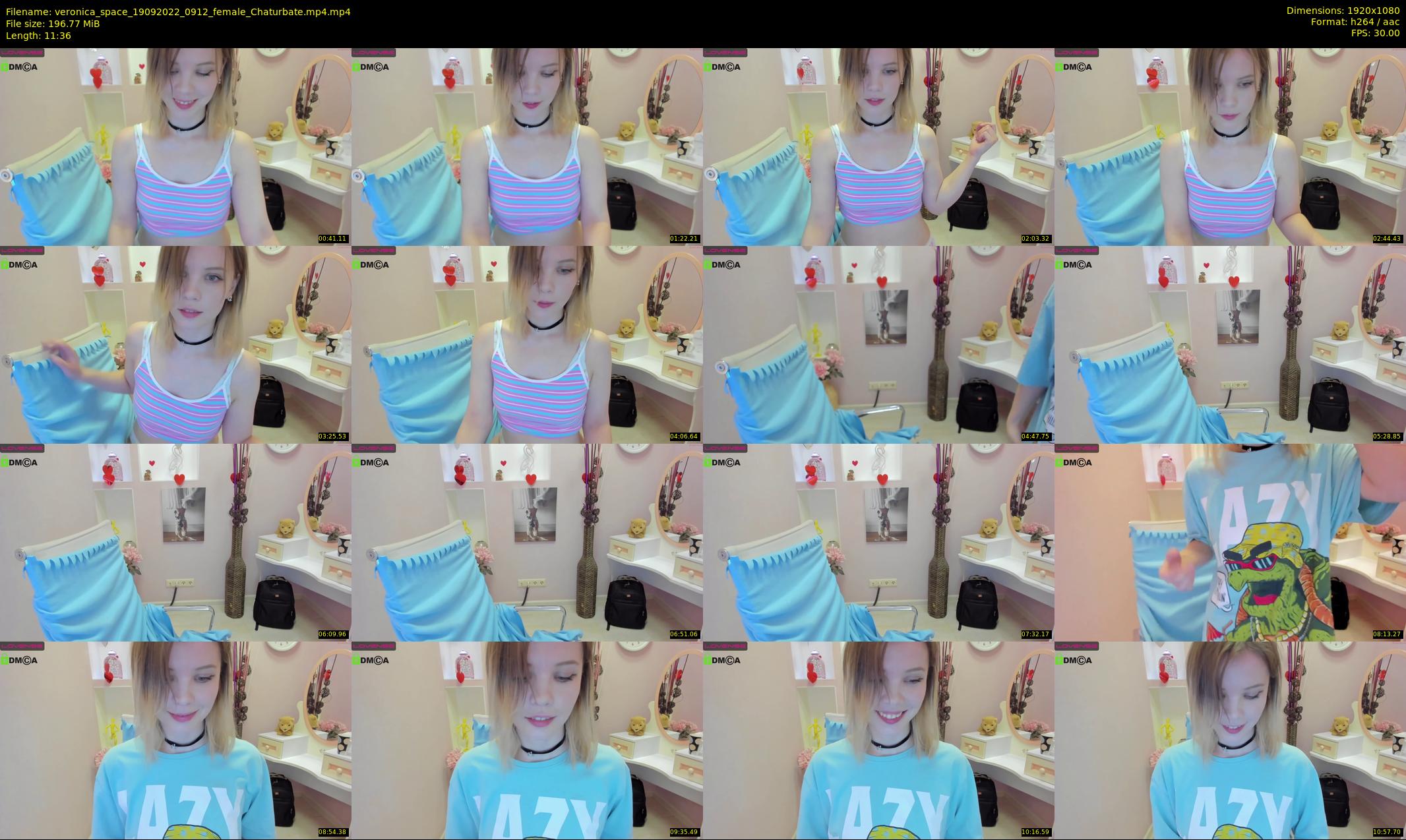 veronica_space — 12 minute Chaturbate female cam show recording, 1080p, Sep 19, 2022