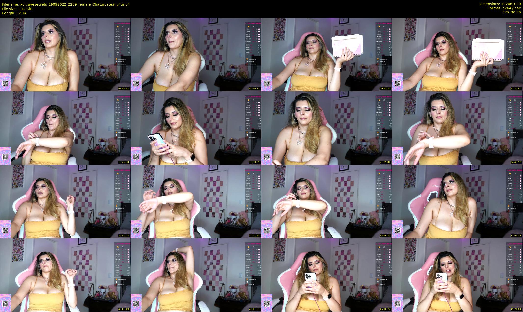 xclusivesecrets — 53 minute Chaturbate female cam show recording, 1080p, Sep 19, 2022