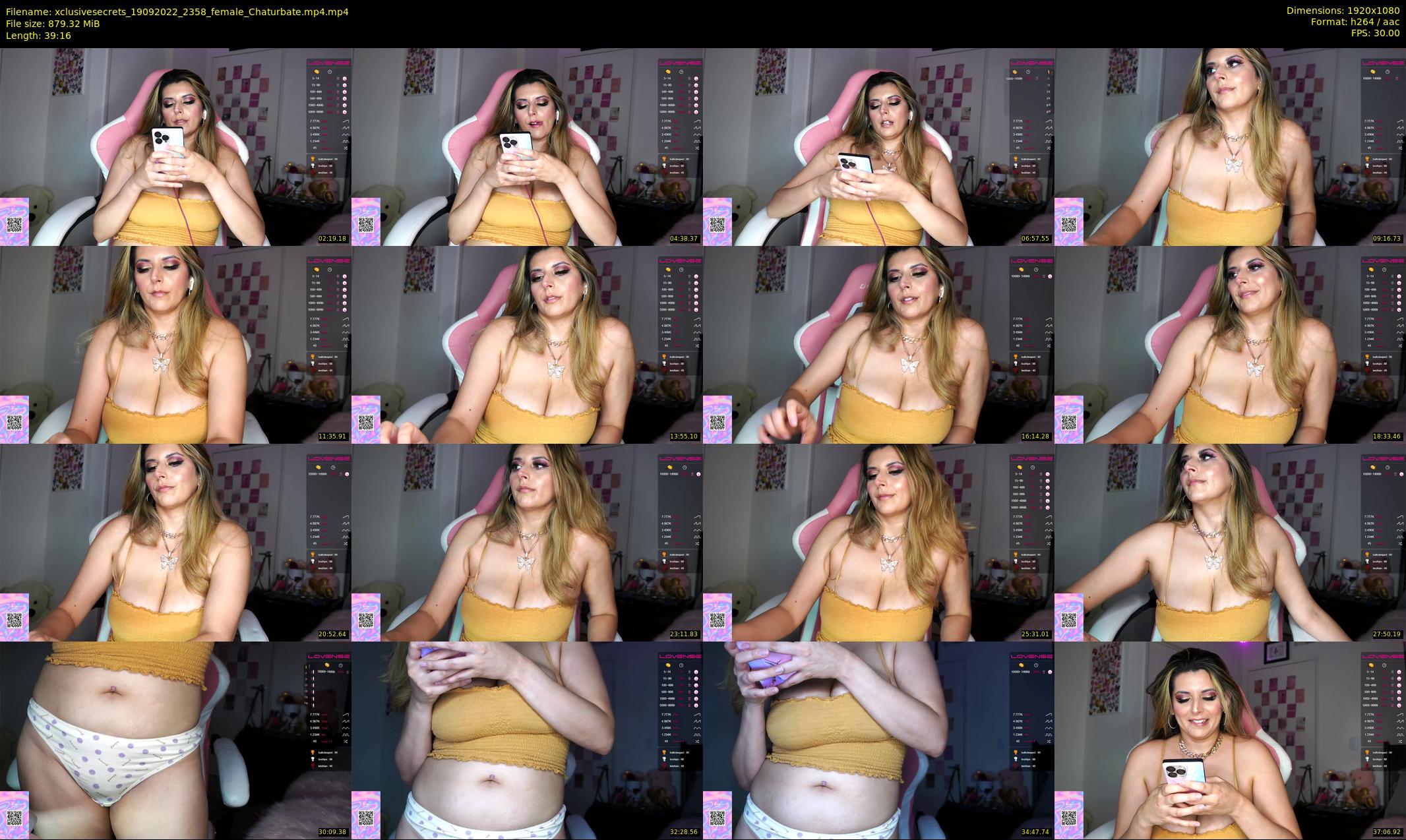 xclusivesecrets — 40 minute Chaturbate female cam show recording, 1080p, Sep 19, 2022