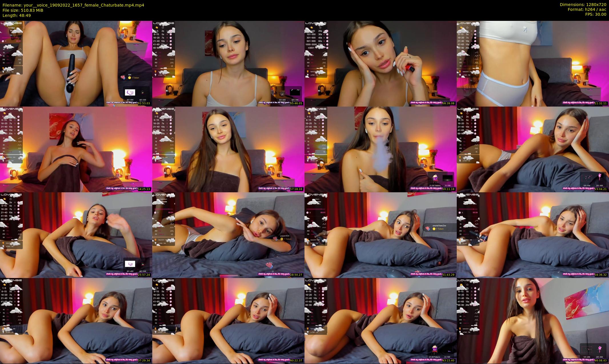 your__voice — 49 minute Chaturbate female cam show recording, 720p, Sep 19, 2022