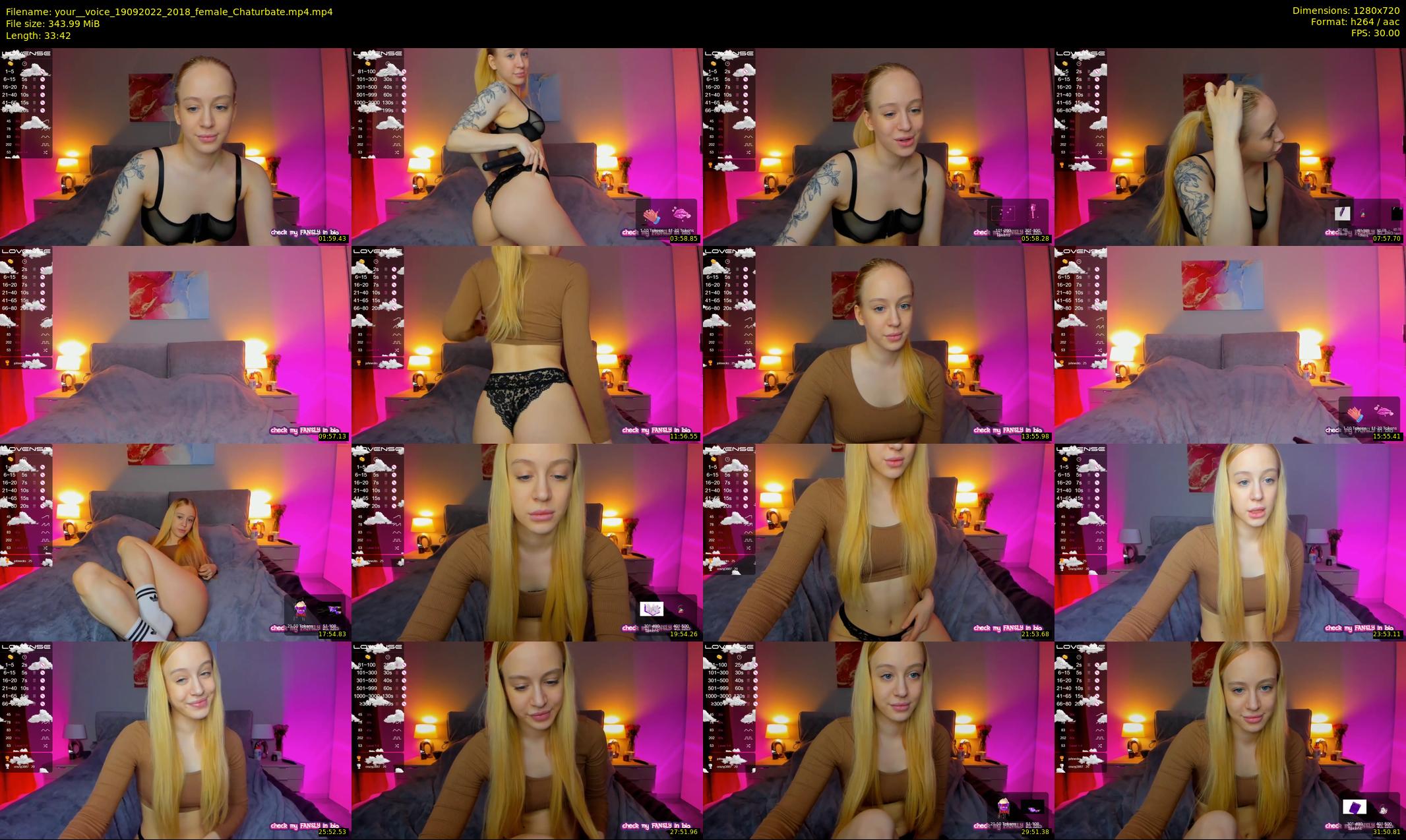 your__voice — 34 minute Chaturbate female cam show recording, 720p, Sep 19, 2022