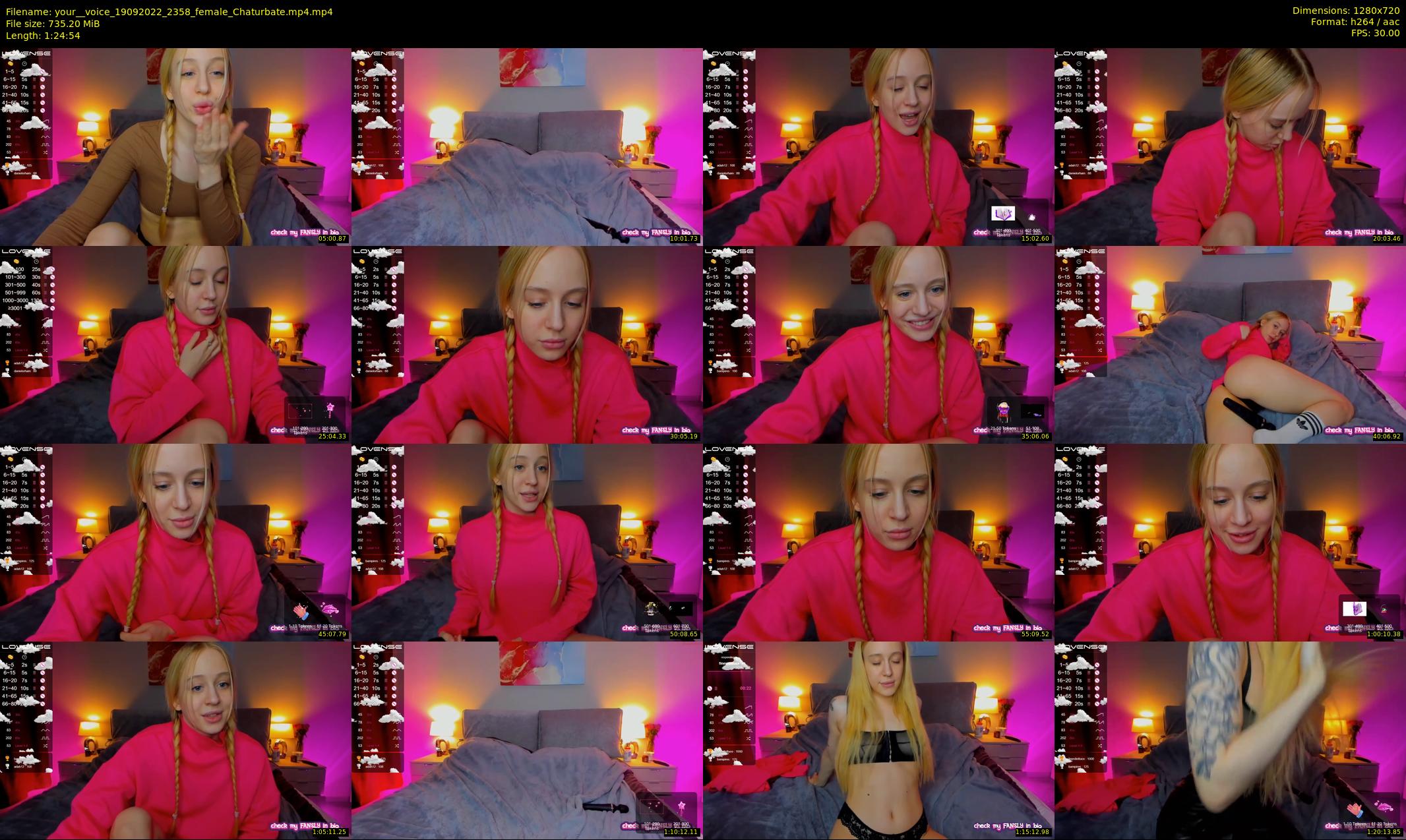 your__voice — 85 minute Chaturbate female cam show recording, 720p, Sep 19, 2022