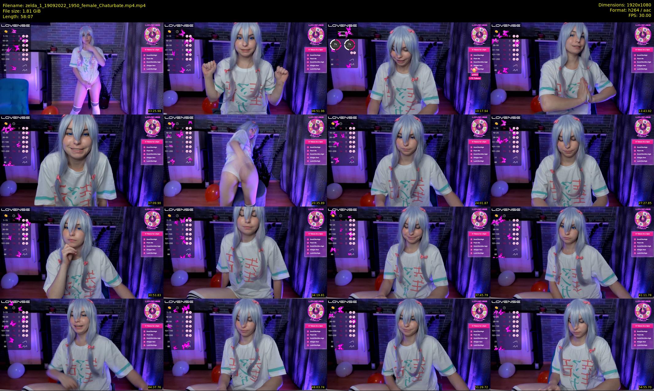 zelda_1 — 59 minute Chaturbate female cam show recording, 1080p, Sep 19, 2022