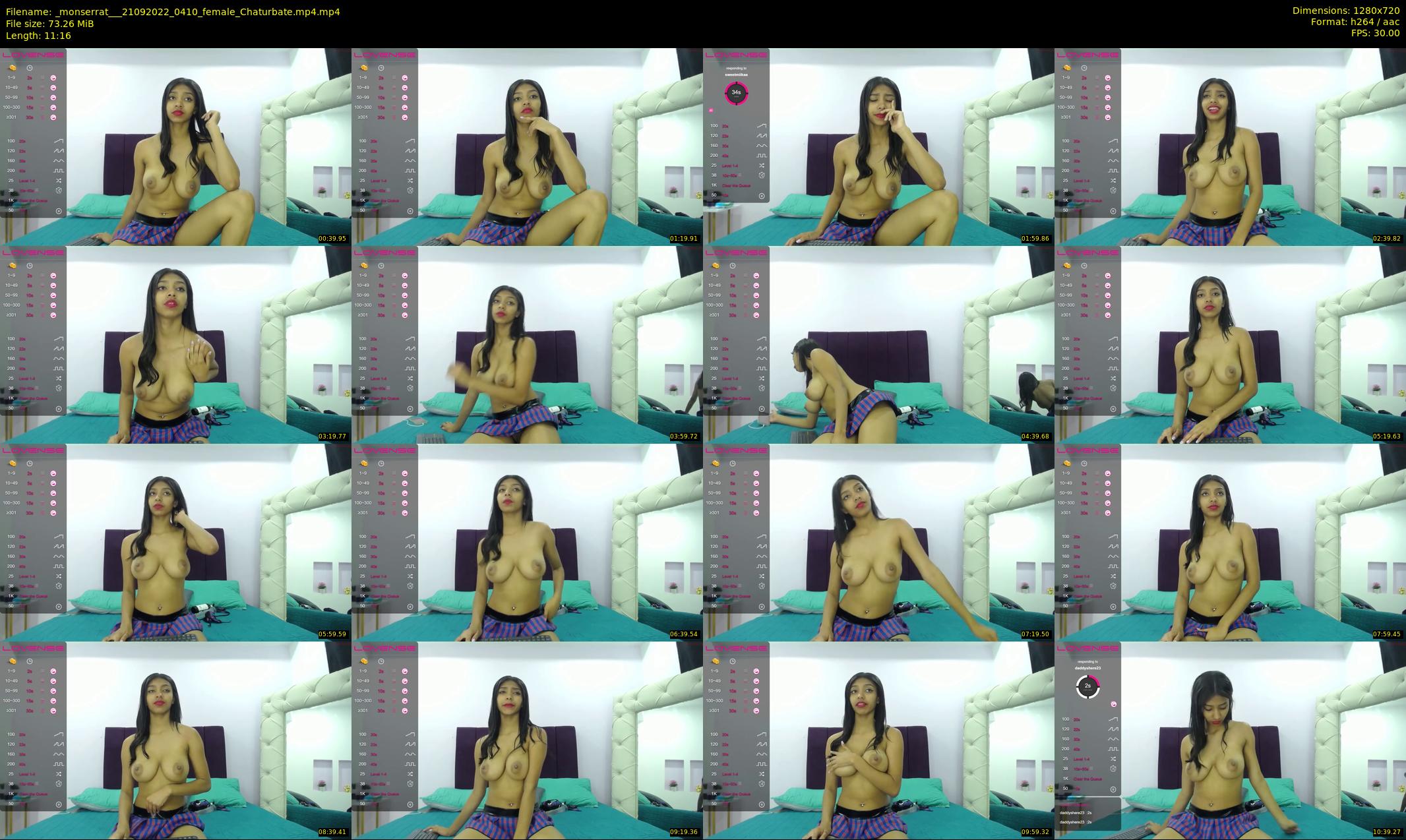 _monserrat__ — 12 minute Chaturbate female cam show recording, 720p, Sep 21, 2022