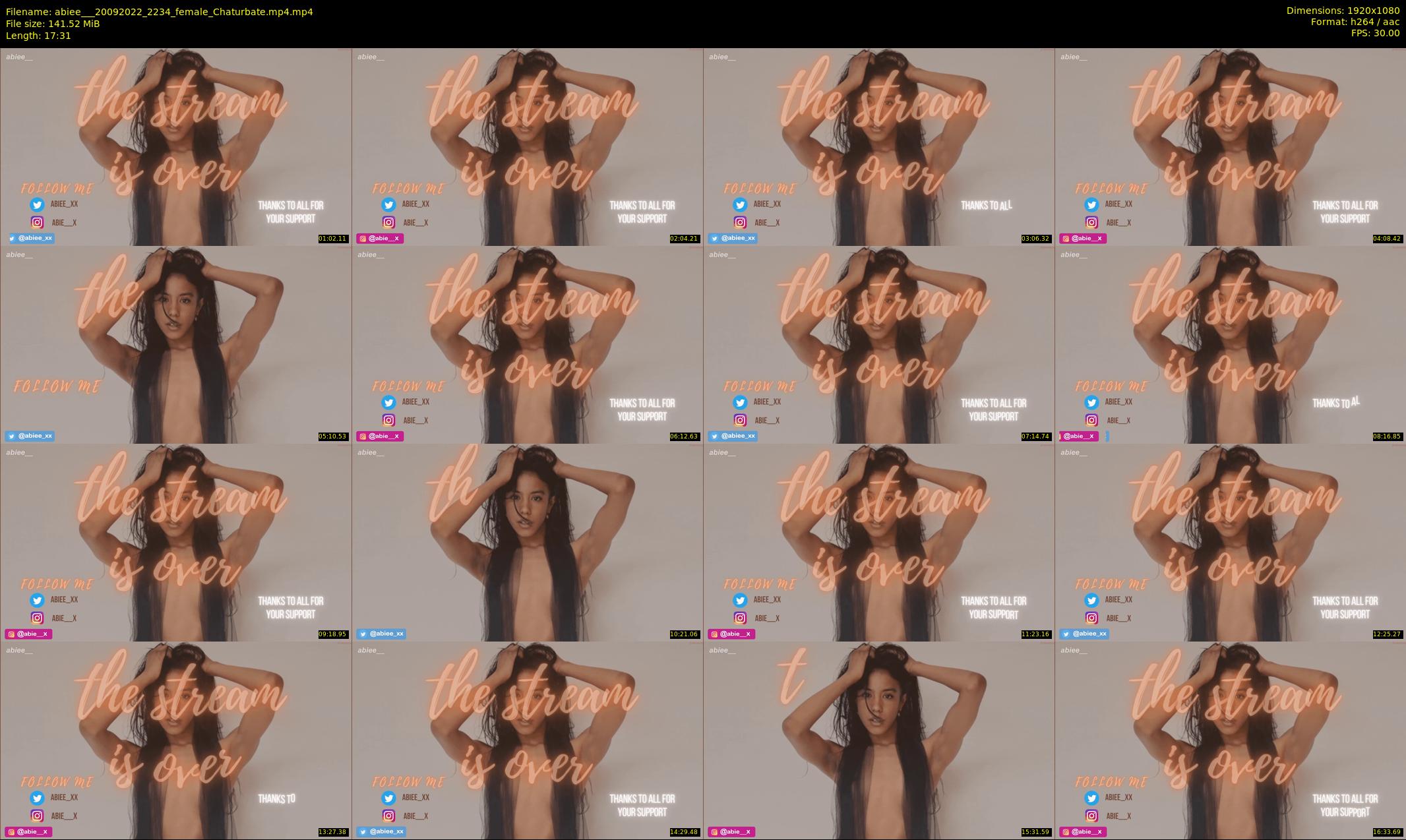 abiee__ — 18 minute Chaturbate female cam show recording, 1080p, Sep 20, 2022