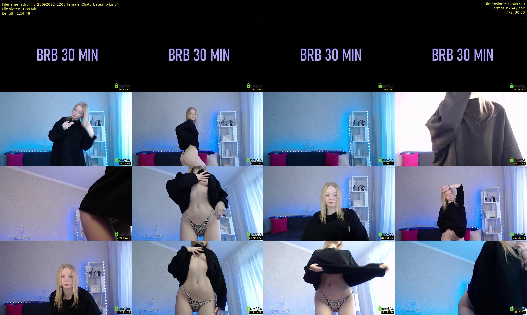 adrykilly — 115 minute Chaturbate female cam show recording, 720p, Sep 20, 2022