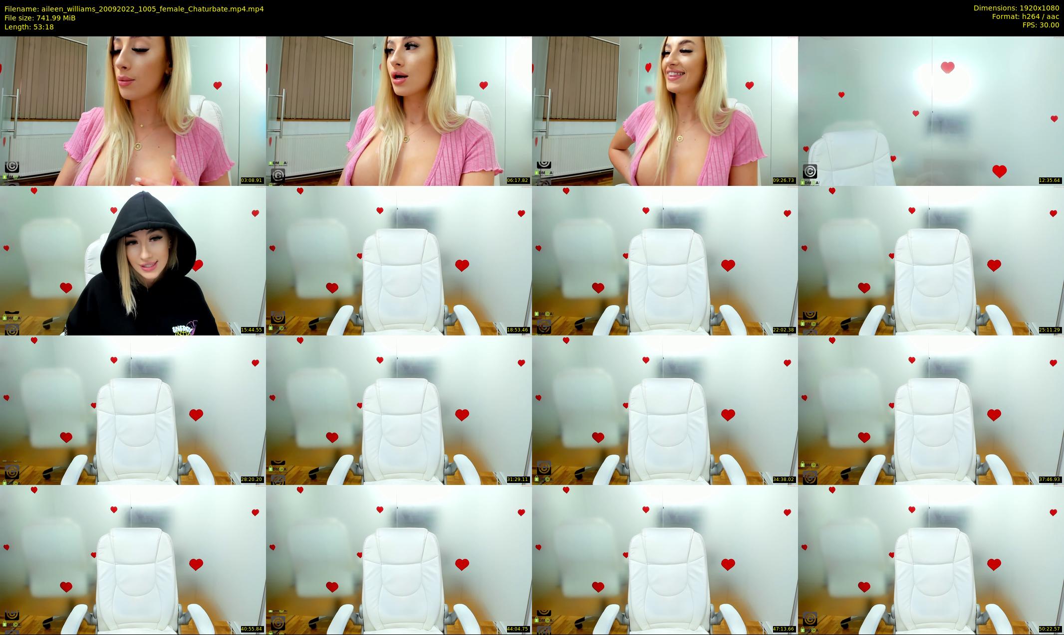 aileen_williams — 54 minute Chaturbate female cam show recording, 1080p, Sep 20, 2022