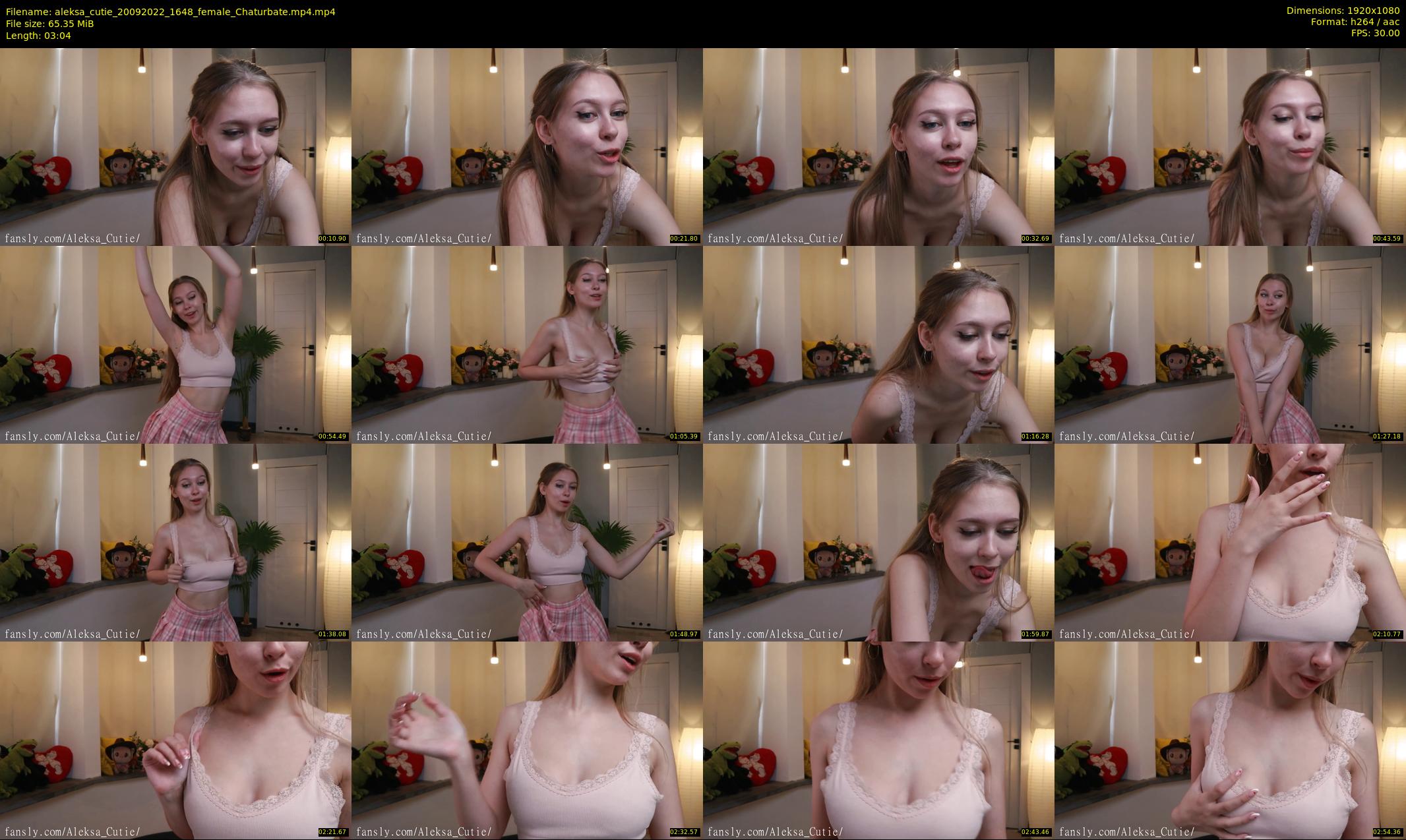 aleksa_cutie — 4 minute Chaturbate female cam show recording, 1080p, Sep 20, 2022