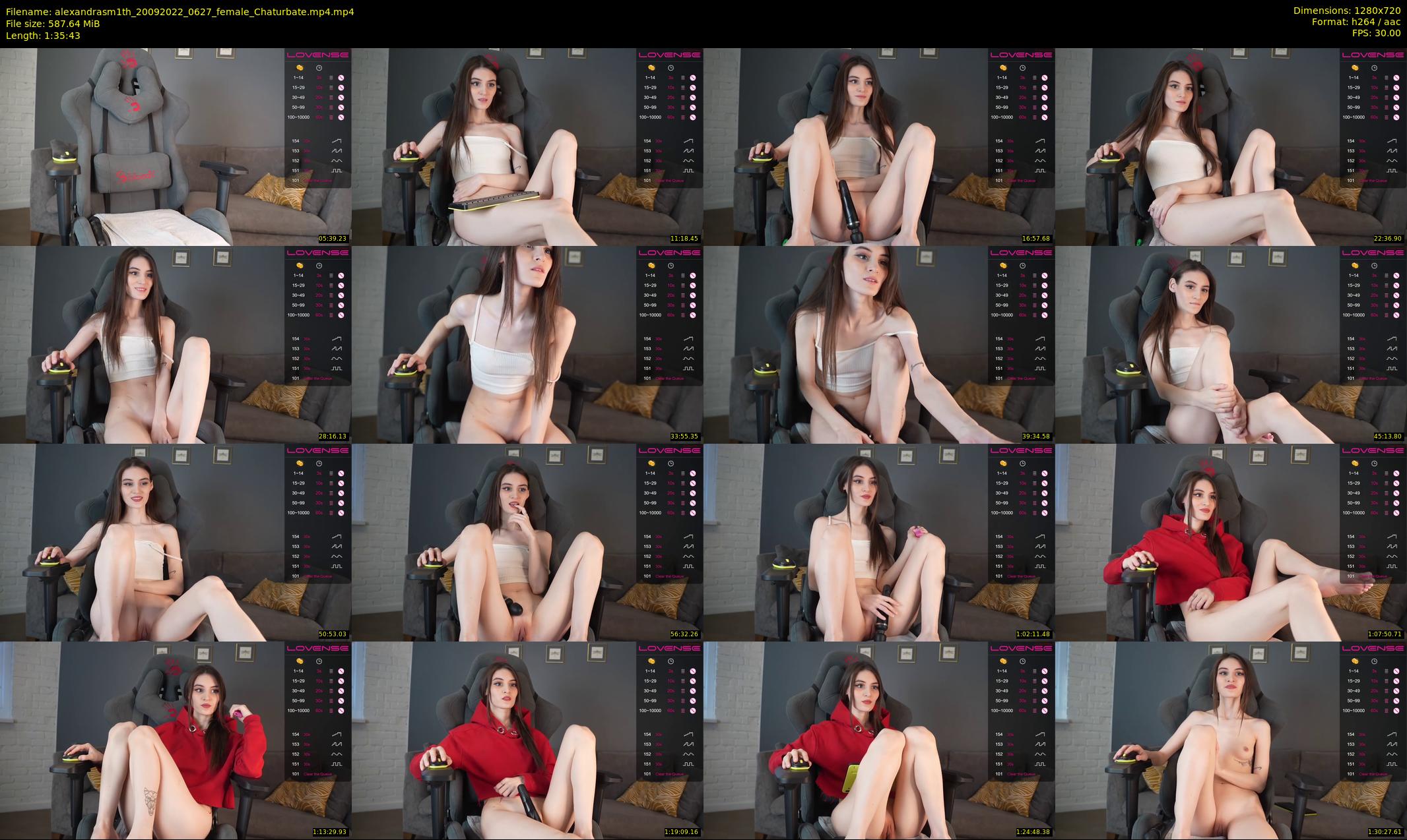 alexandrasm1th — 96 minute Chaturbate female cam show recording, 720p, Sep 20, 2022