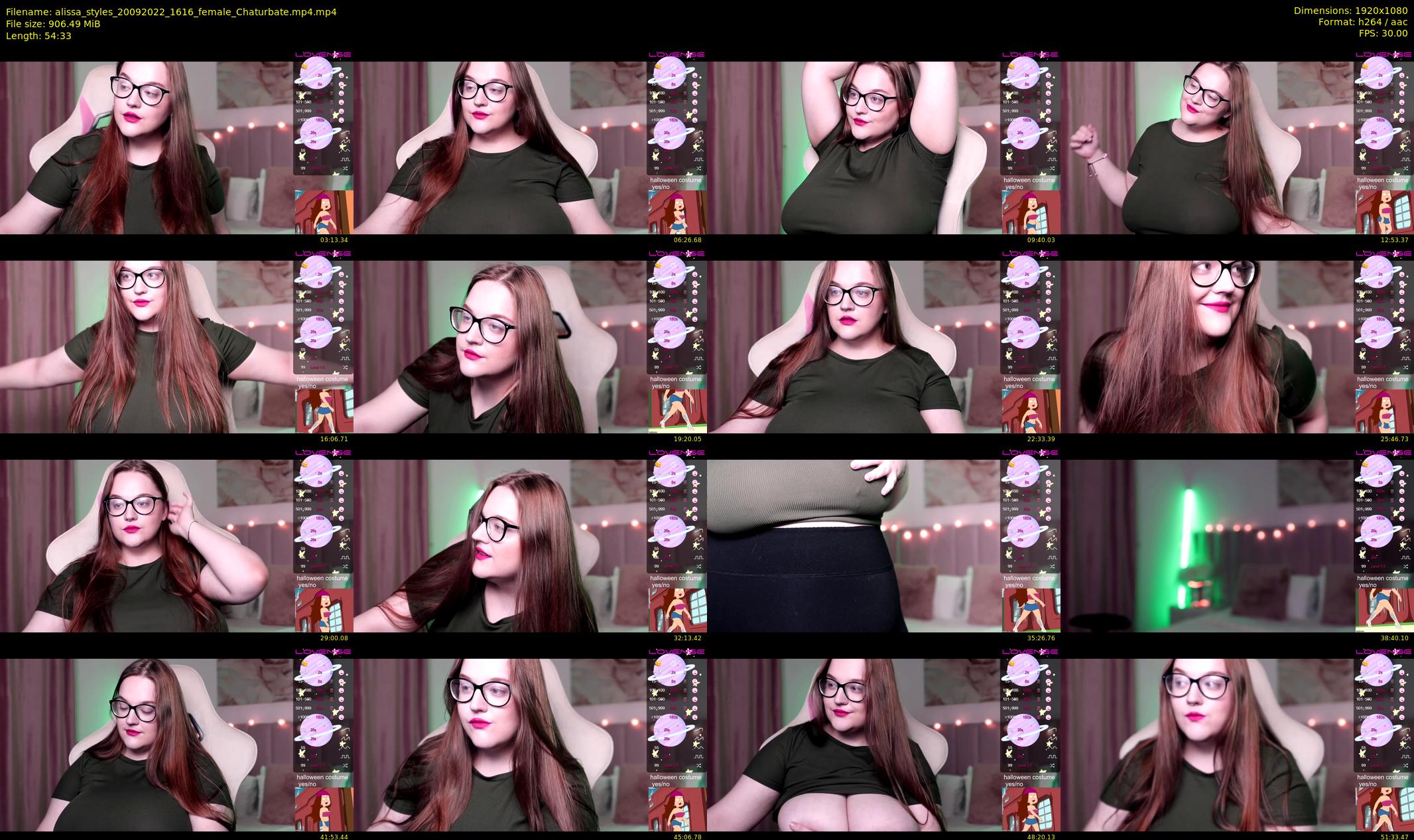 alissa_styles — 55 minute Chaturbate female cam show recording, 1080p, Sep 20, 2022