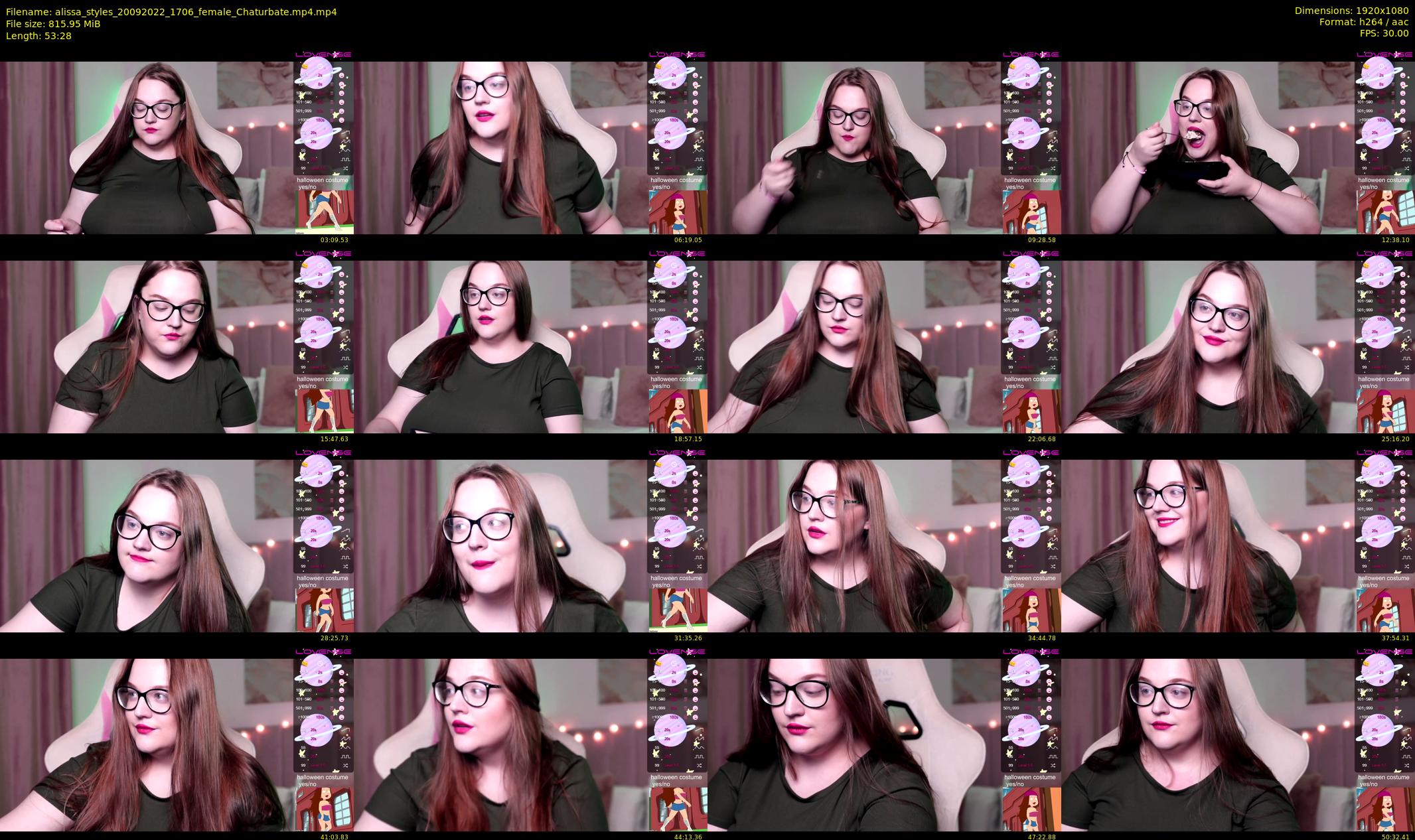 alissa_styles — 54 minute Chaturbate female cam show recording, 1080p, Sep 20, 2022