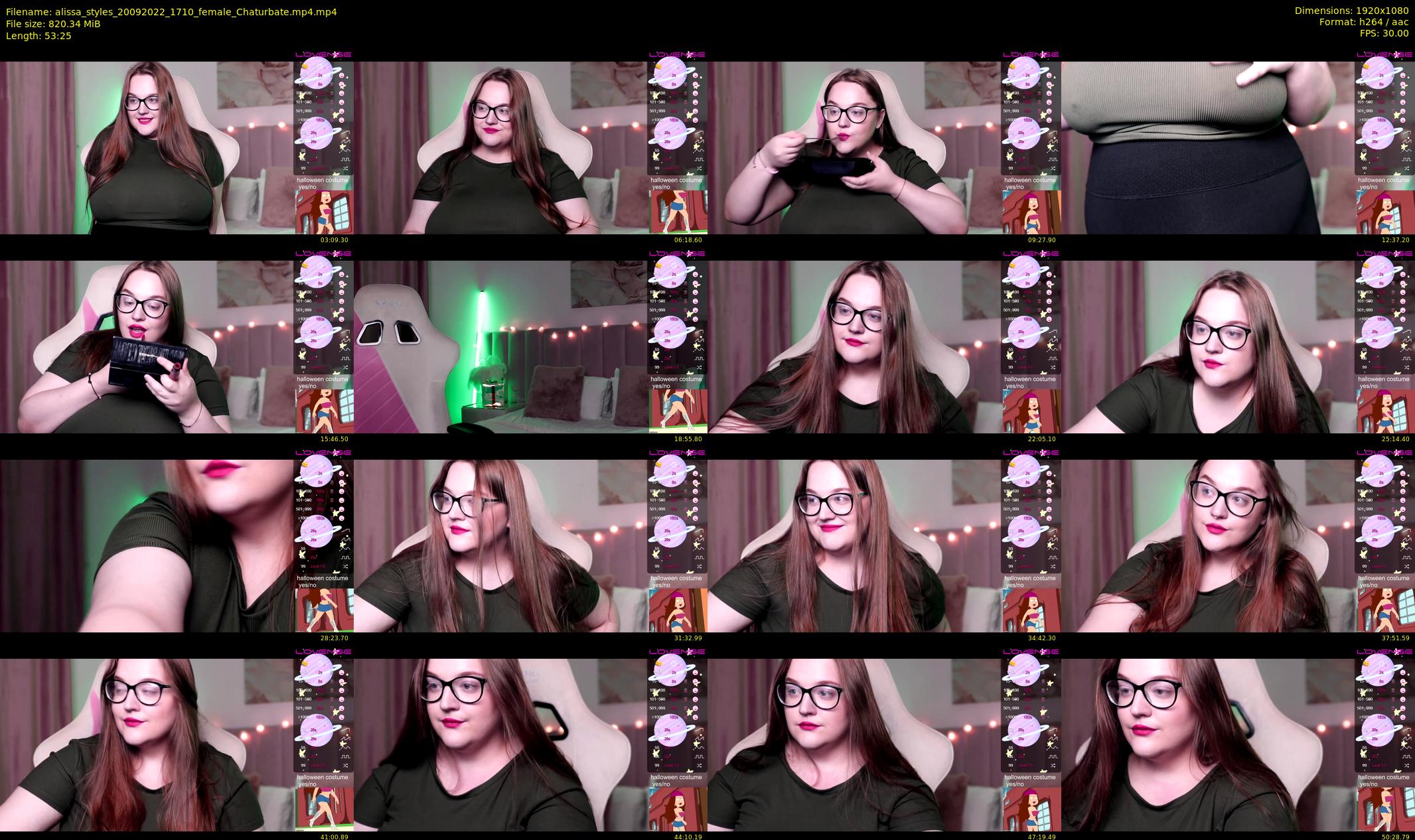 alissa_styles — 54 minute Chaturbate female cam show recording, 1080p, Sep 20, 2022