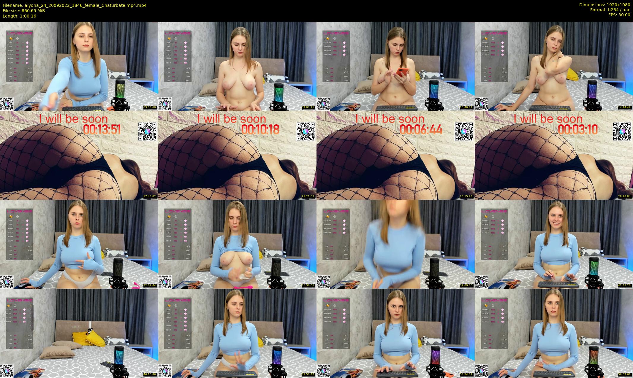 alyona_24 — 61 minute Chaturbate female cam show recording, 1080p, Sep 20, 2022