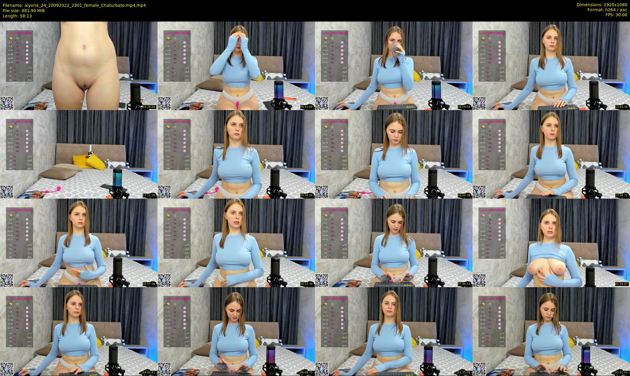 alyona_24 — 59 minute Chaturbate female cam show recording, 1080p, Sep 20, 2022