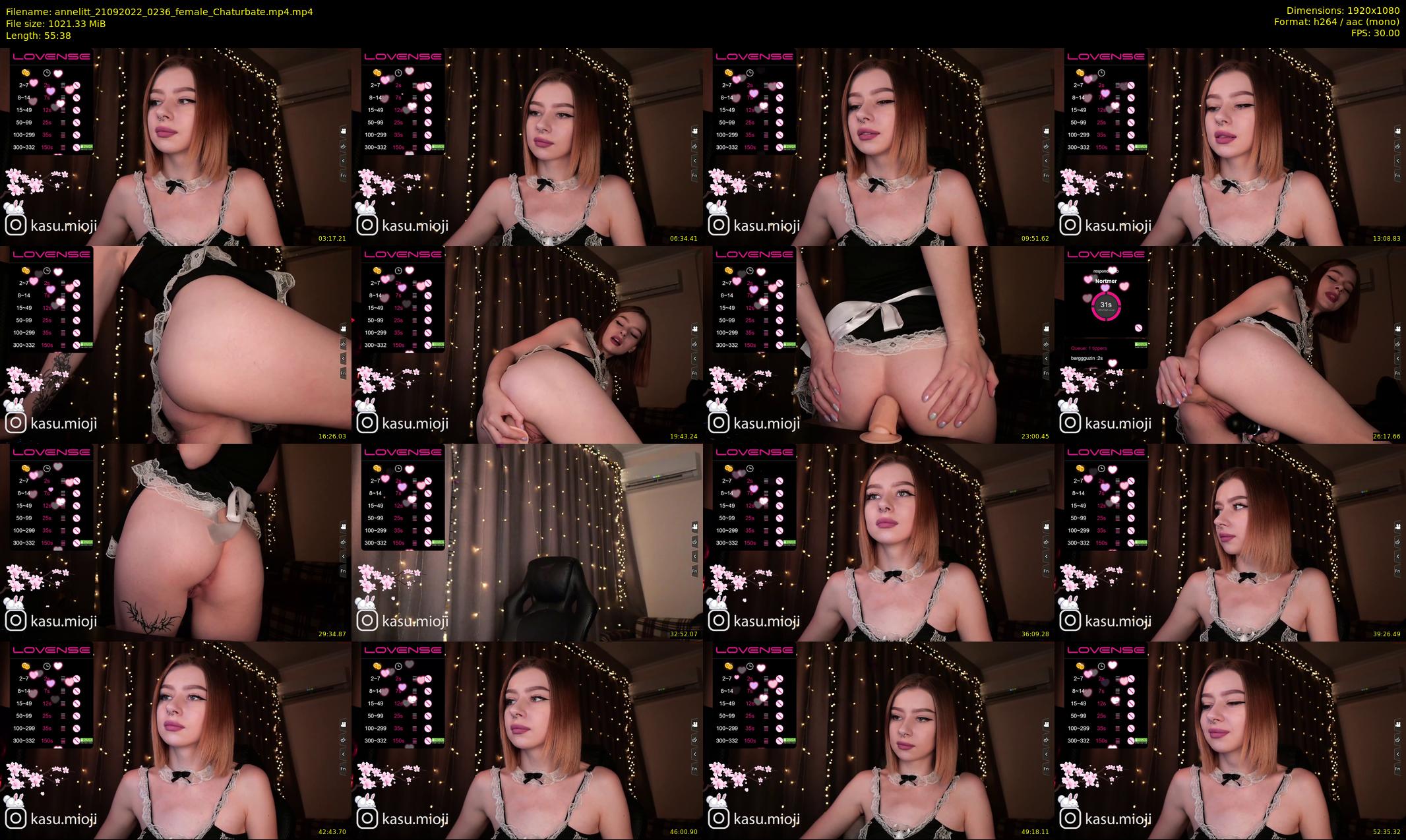 annelitt — 56 minute Chaturbate female cam show recording, 1080p, Sep 21, 2022