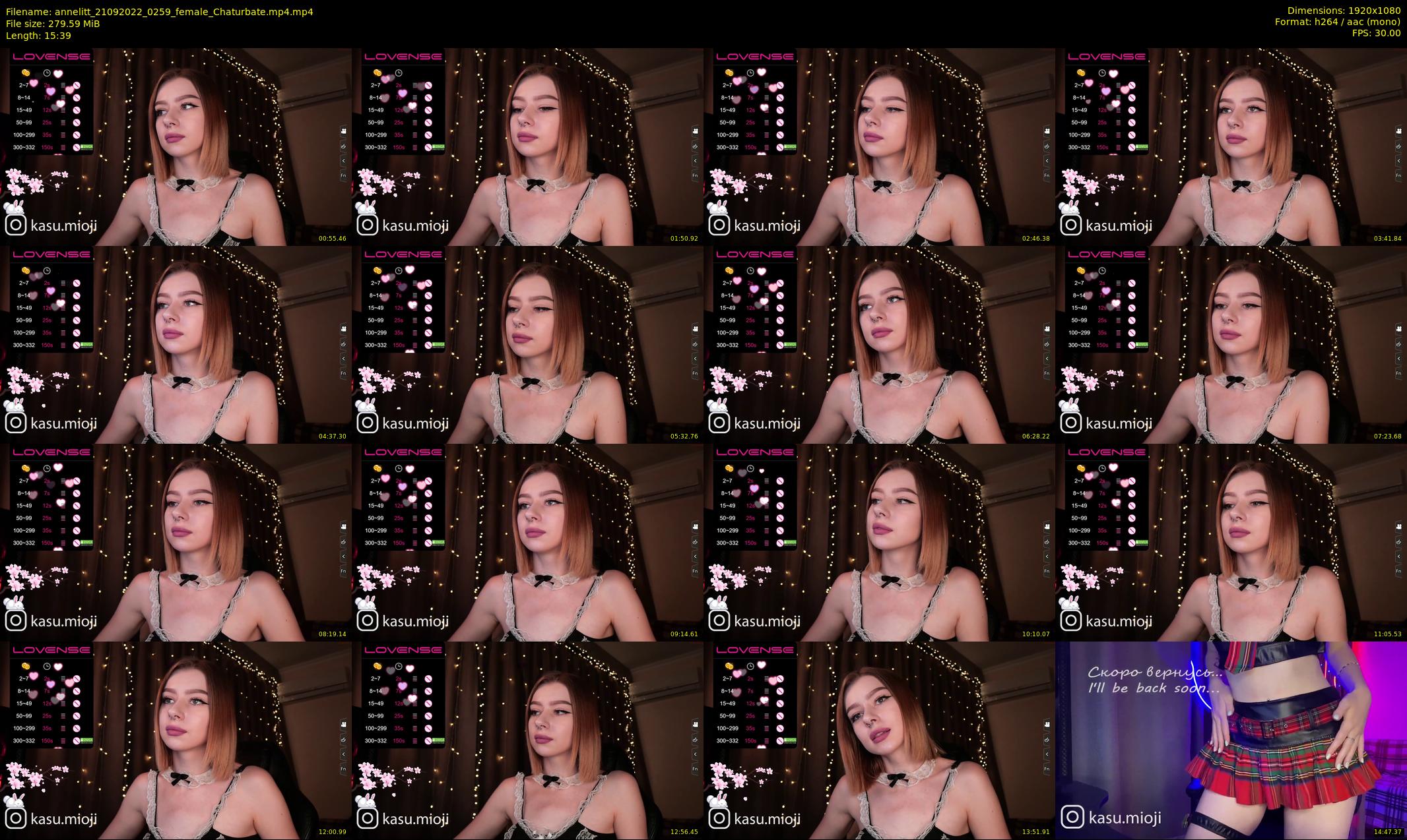annelitt — 16 minute Chaturbate female cam show recording, 1080p, Sep 21, 2022