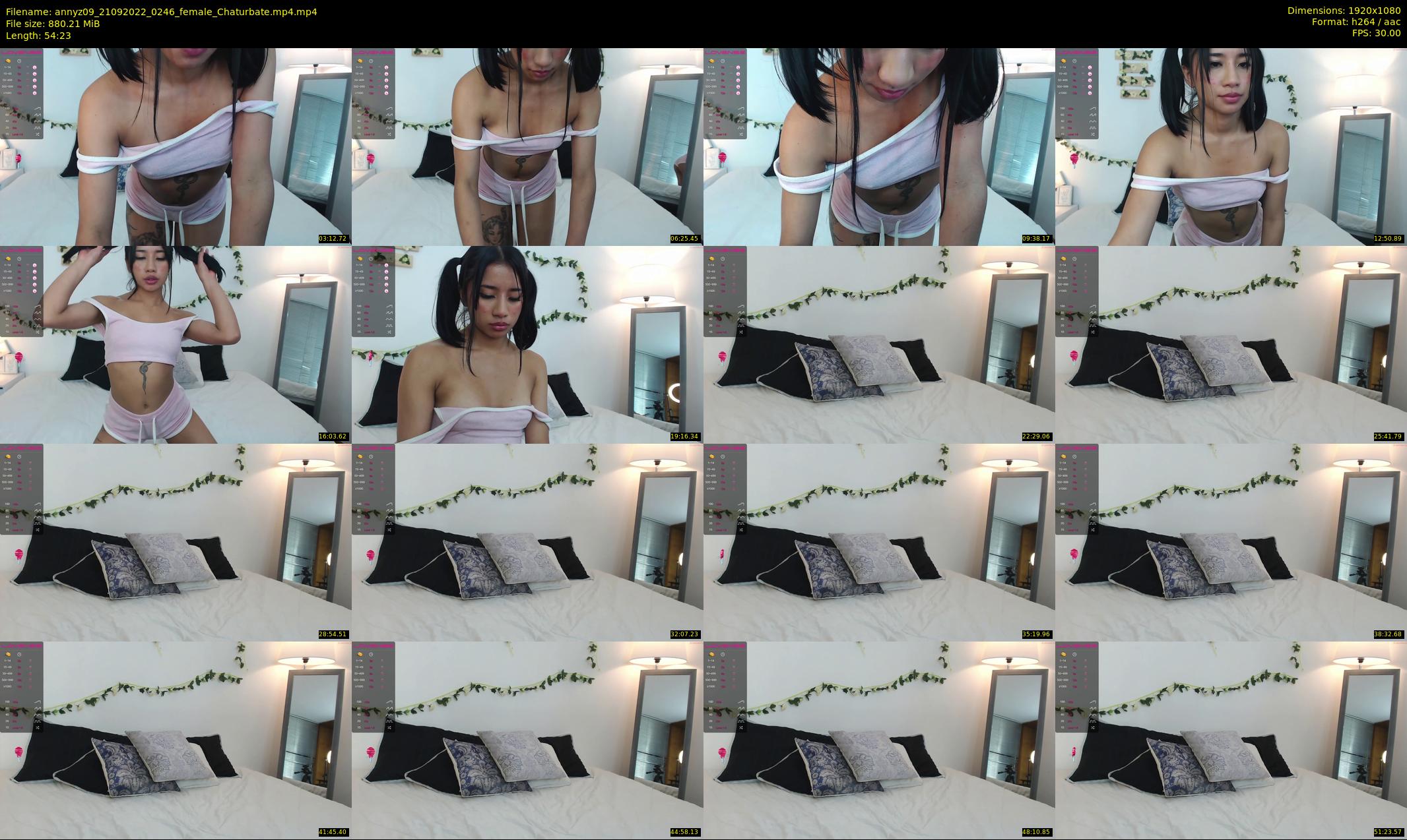 annyz09 — 55 minute Chaturbate female cam show recording, 1080p, Sep 21, 2022