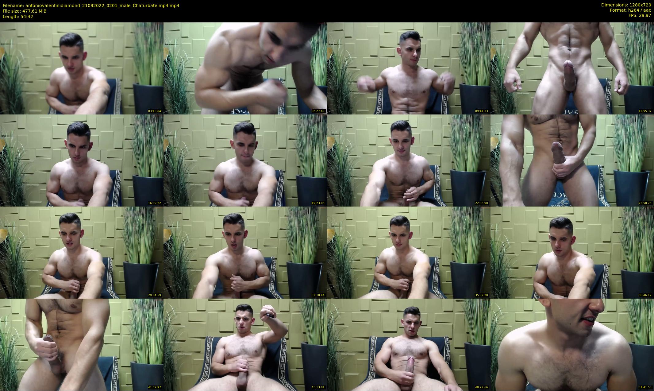 antoniovalentinidiamond — 55 minute Chaturbate male cam show recording, 720p, Sep 21, 2022