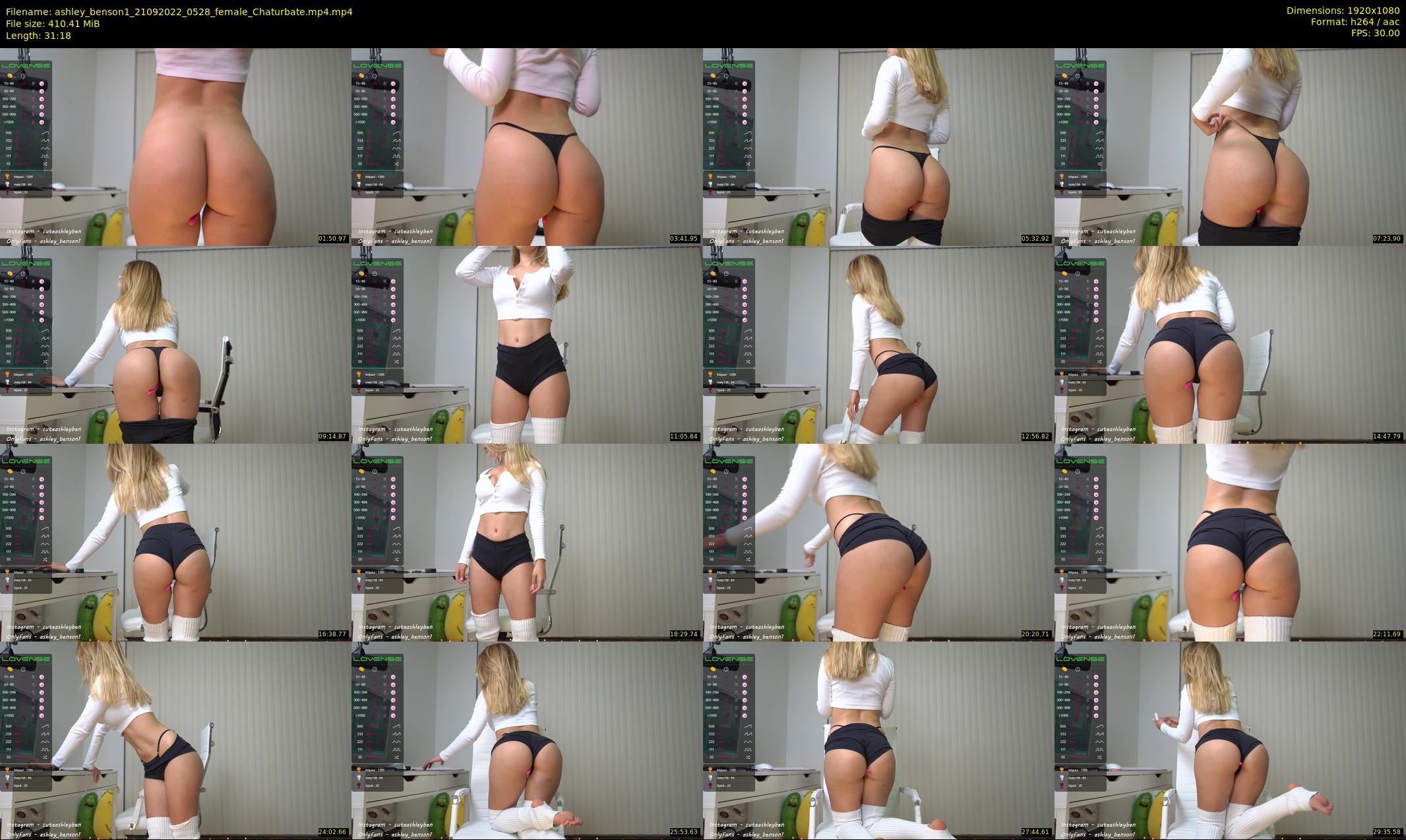 ashley_benson1 — 32 minute Chaturbate female cam show recording, 1080p, Sep 21, 2022