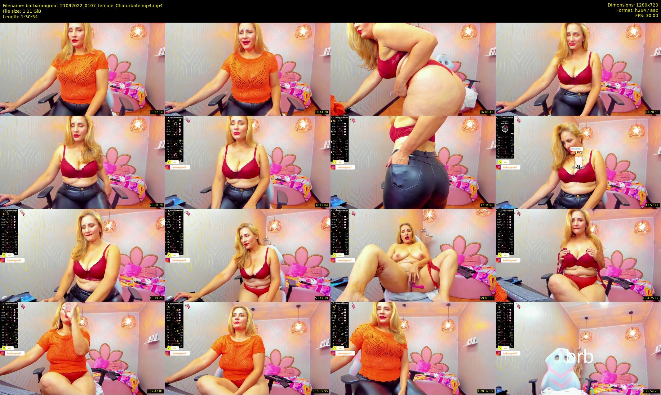 barbaraagreat — 91 minute Chaturbate female cam show recording, 720p, Sep 21, 2022