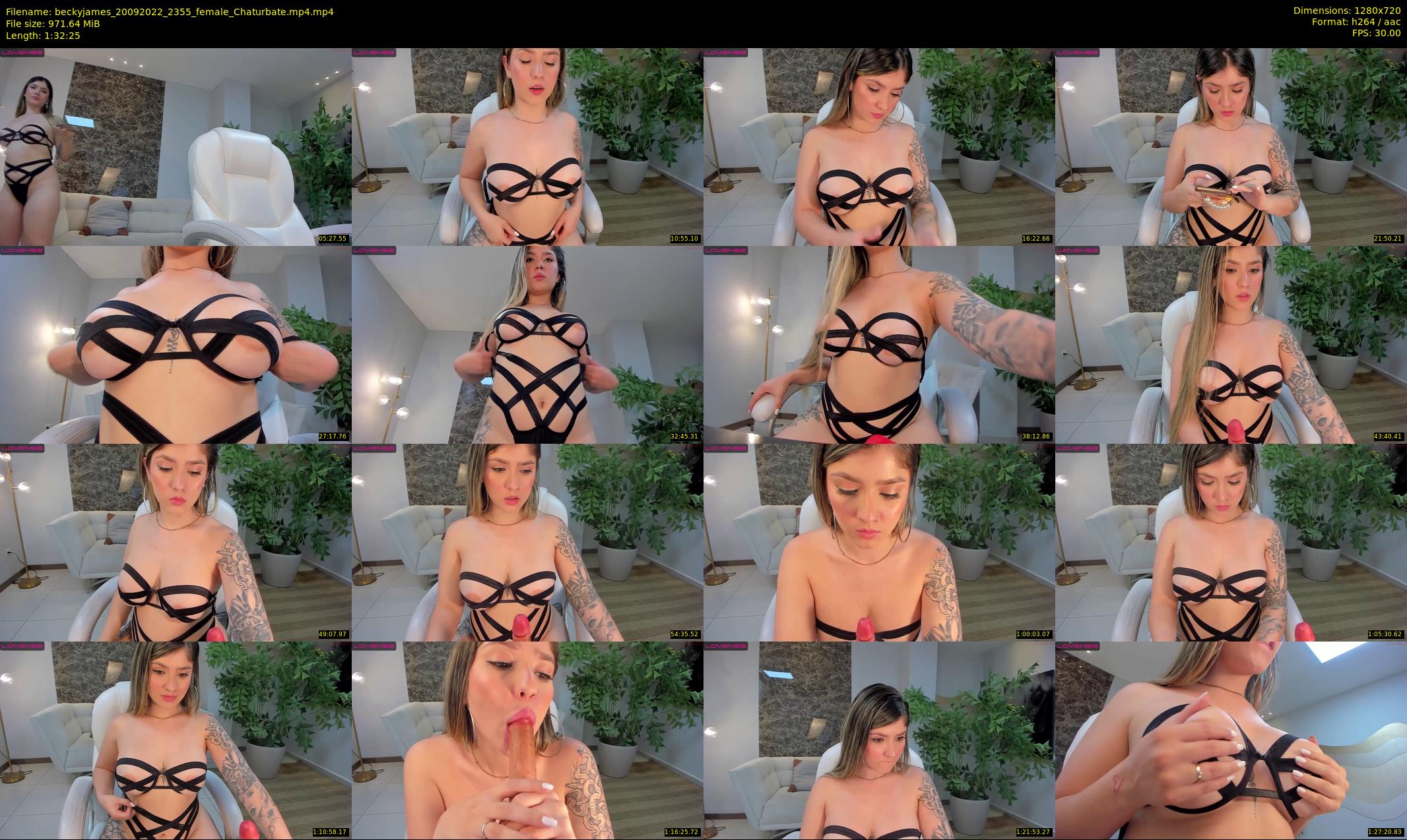 beckyjames — 93 minute Chaturbate female cam show recording, 720p, Sep 20, 2022