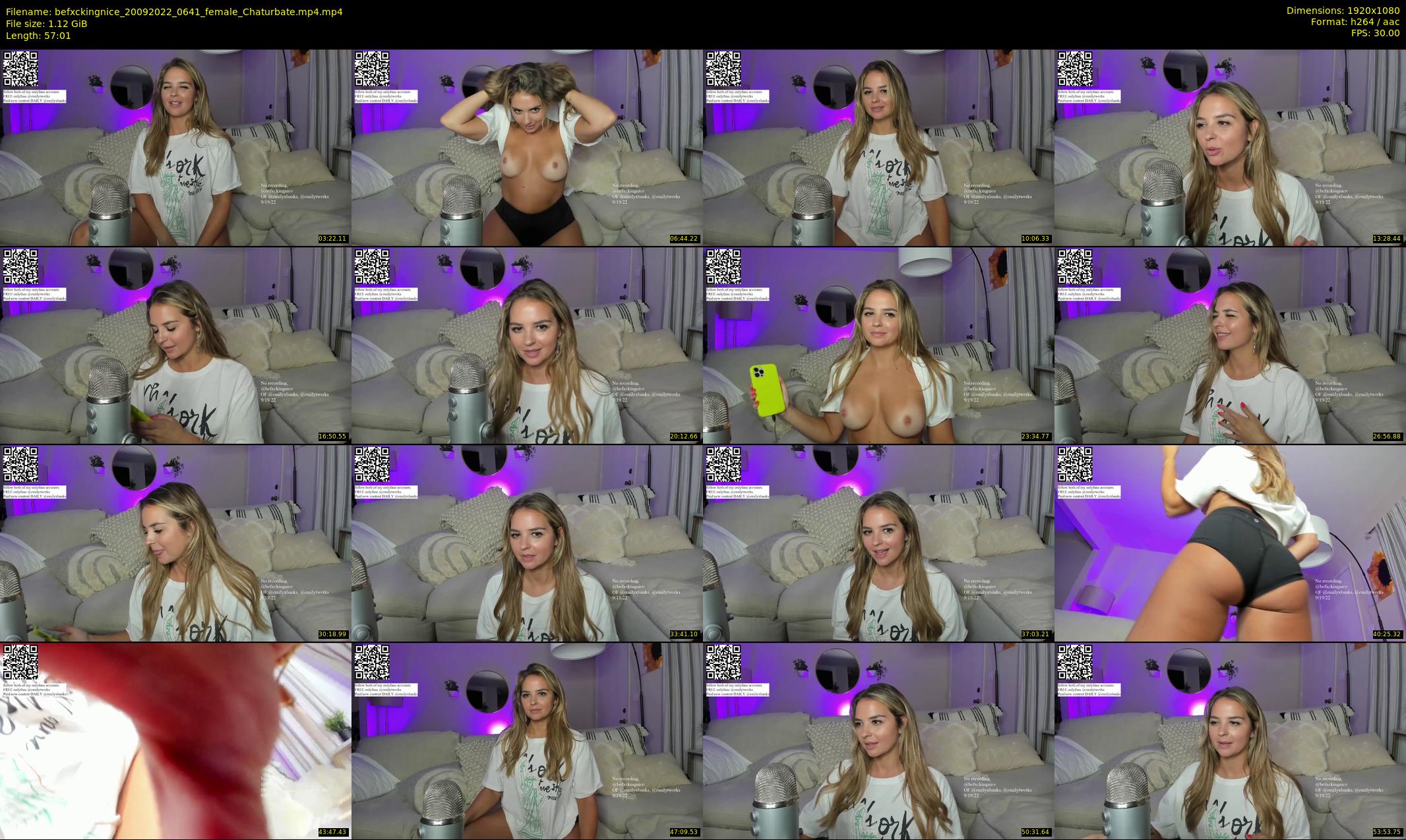 befxckingnice — 58 minute Chaturbate female cam show recording, 1080p, Sep 20, 2022