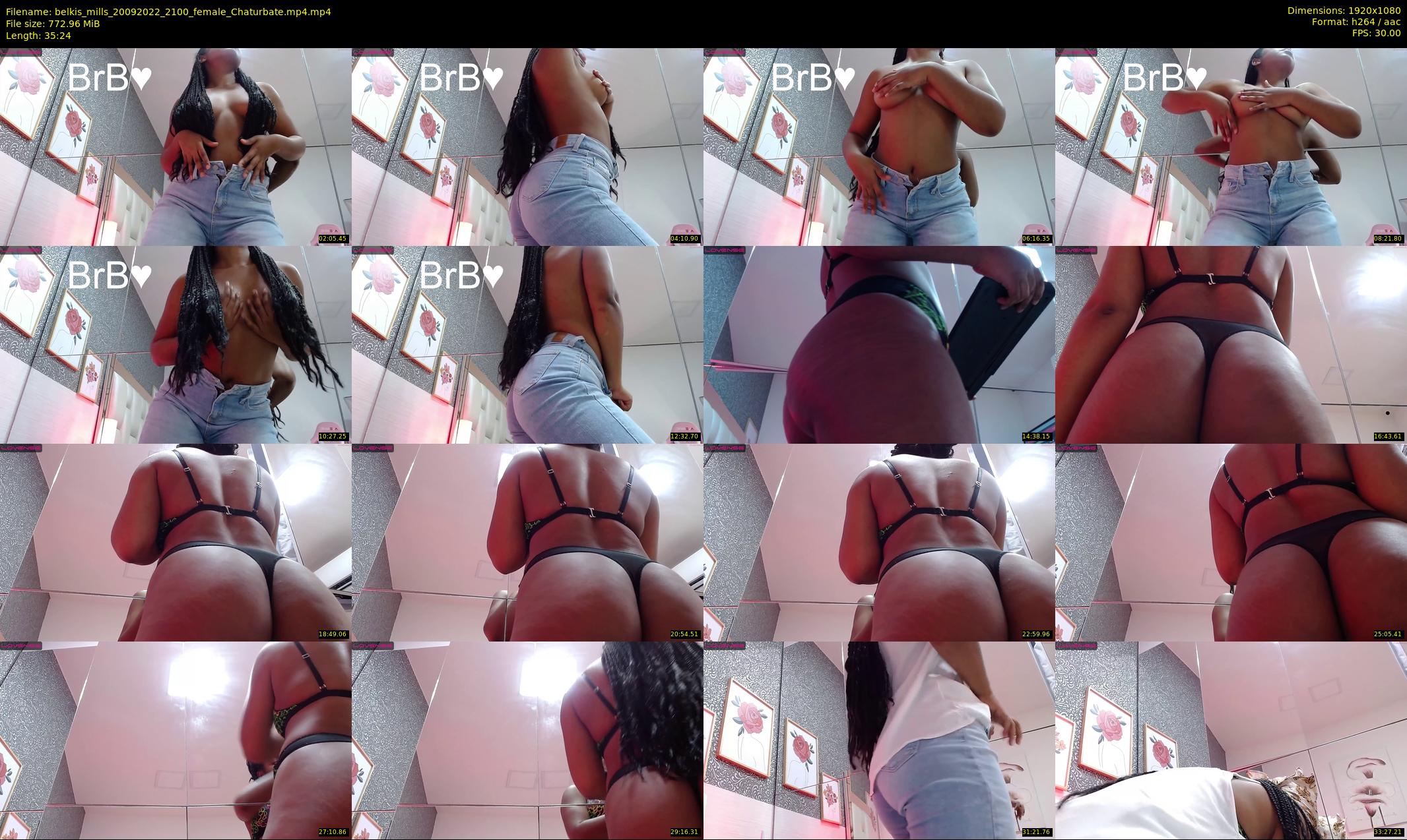 belkis_mills — 36 minute Chaturbate female cam show recording, 1080p, Sep 20, 2022