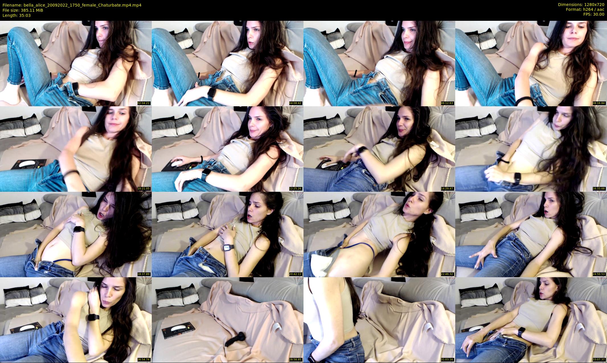 bella_alice — 36 minute Chaturbate female cam show recording, 720p, Sep 20, 2022