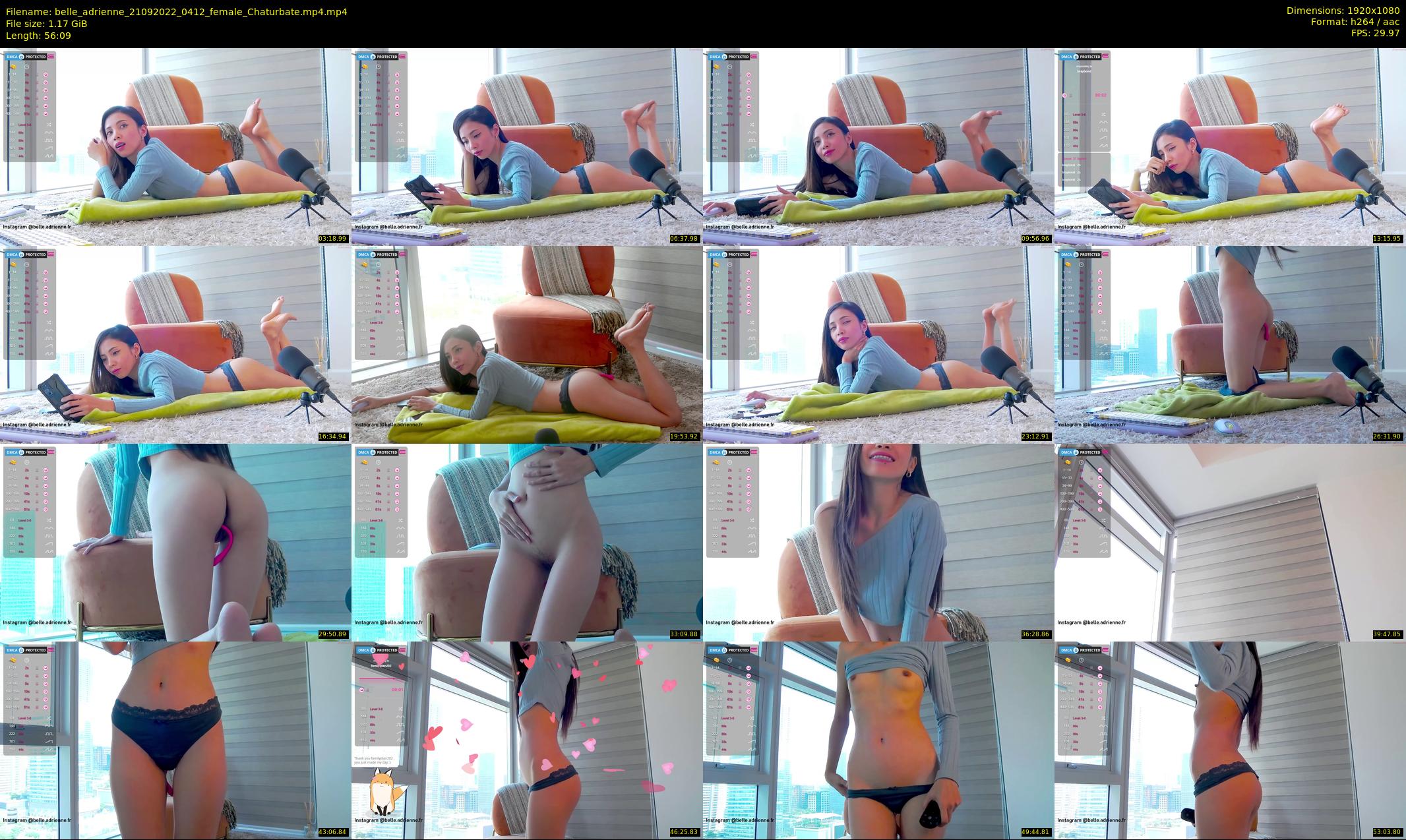 belle_adrienne — 57 minute Chaturbate couple cam show recording, 1080p, Sep 21, 2022