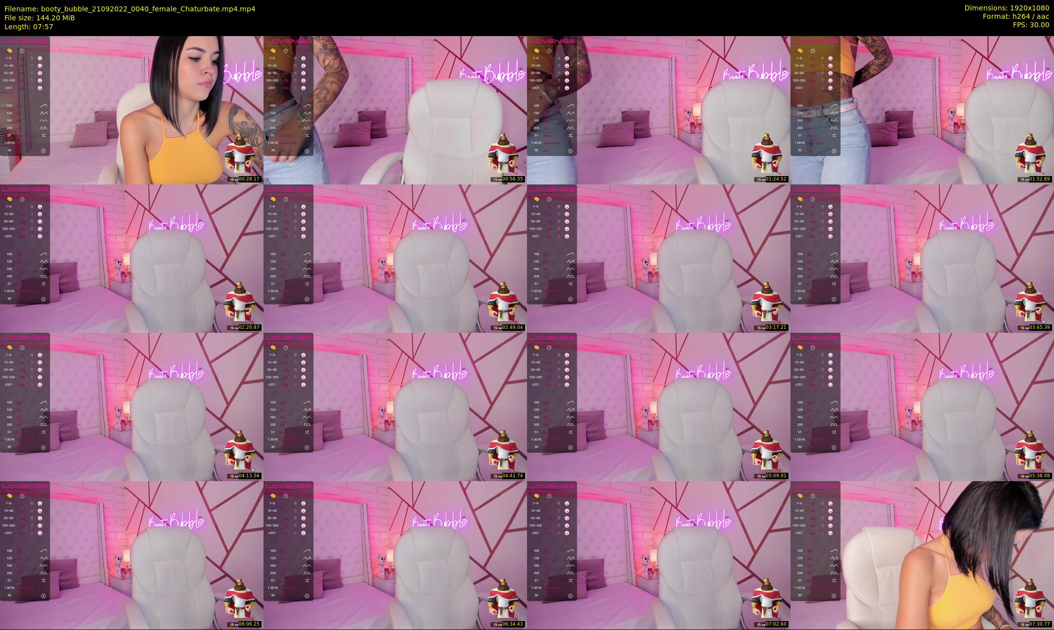 booty_bubble — 8 minute Chaturbate female cam show recording, 1080p, Sep 21, 2022