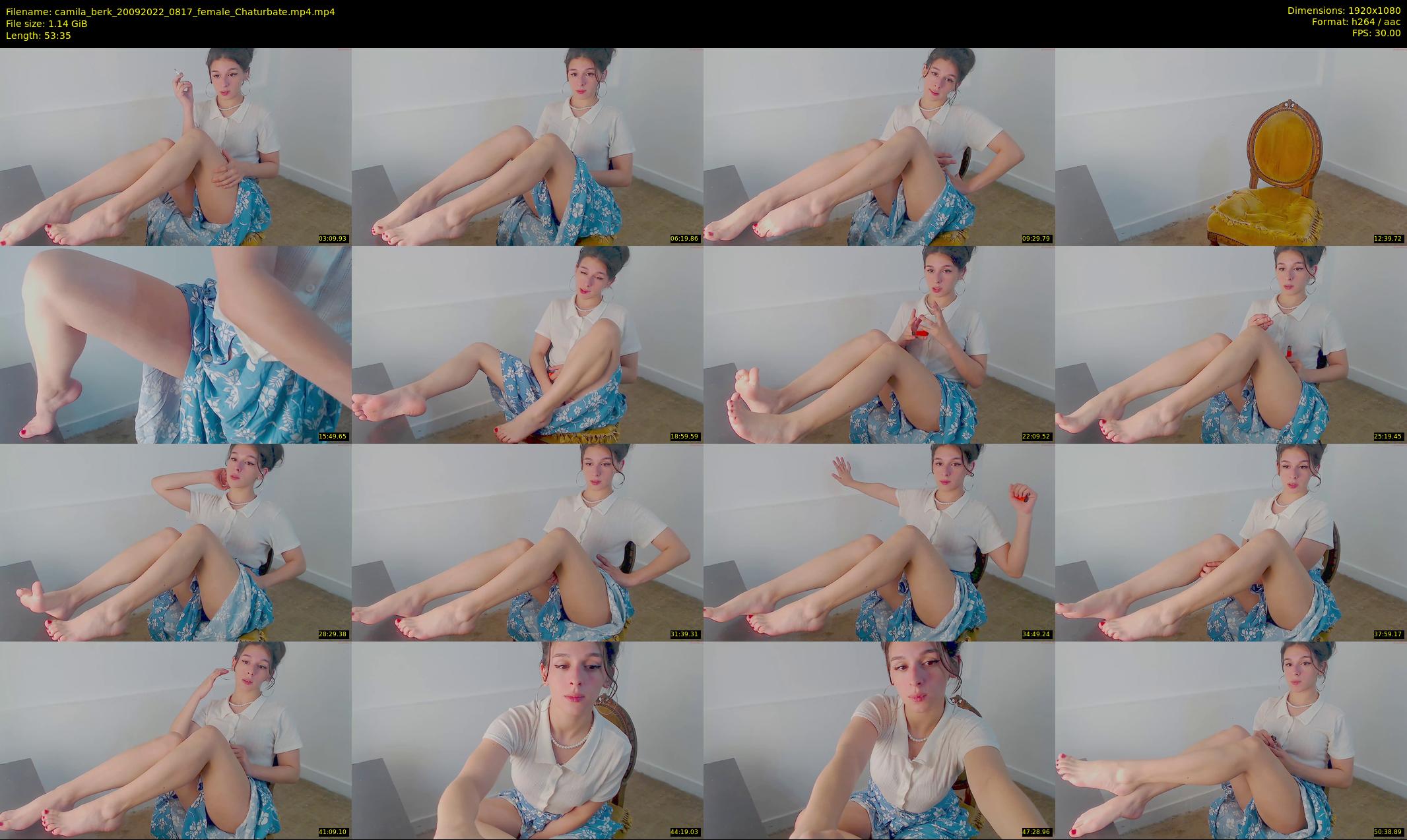 camila_berk — 54 minute Chaturbate female cam show recording, 1080p, Sep 20, 2022