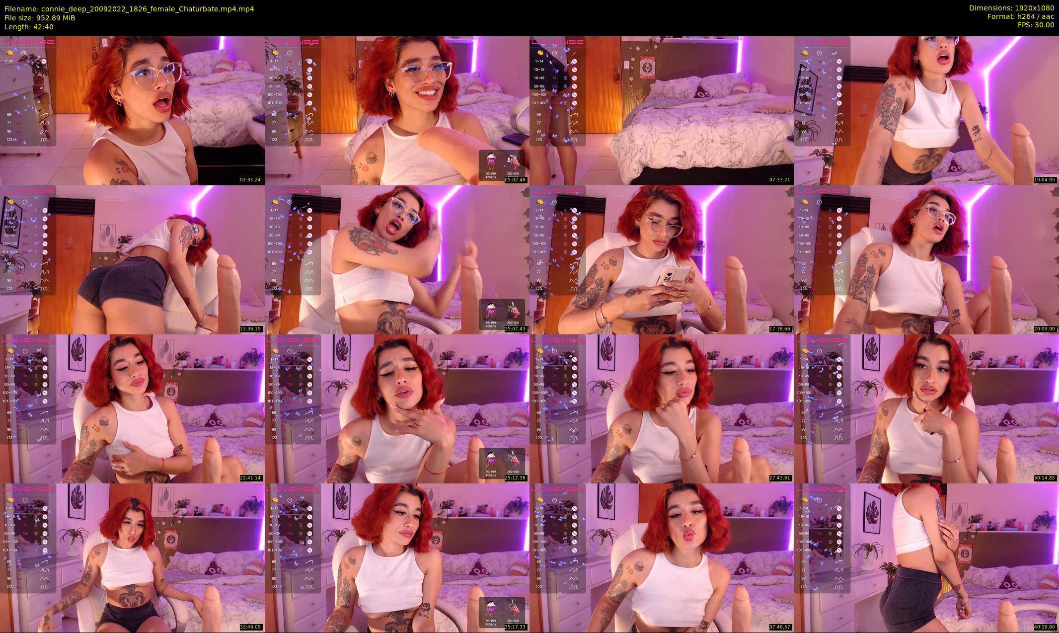 connie_deep — 43 minute Chaturbate female cam show recording, 1080p, Sep 20, 2022