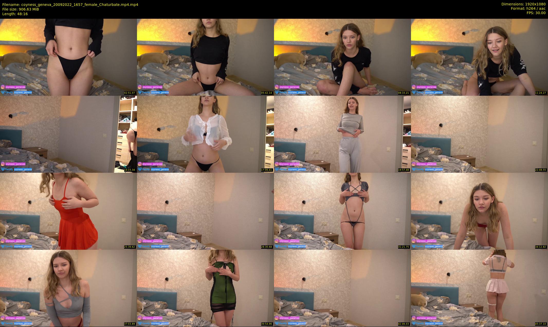coyness_geneva — 49 minute Chaturbate female cam show recording, 1080p, Sep 20, 2022